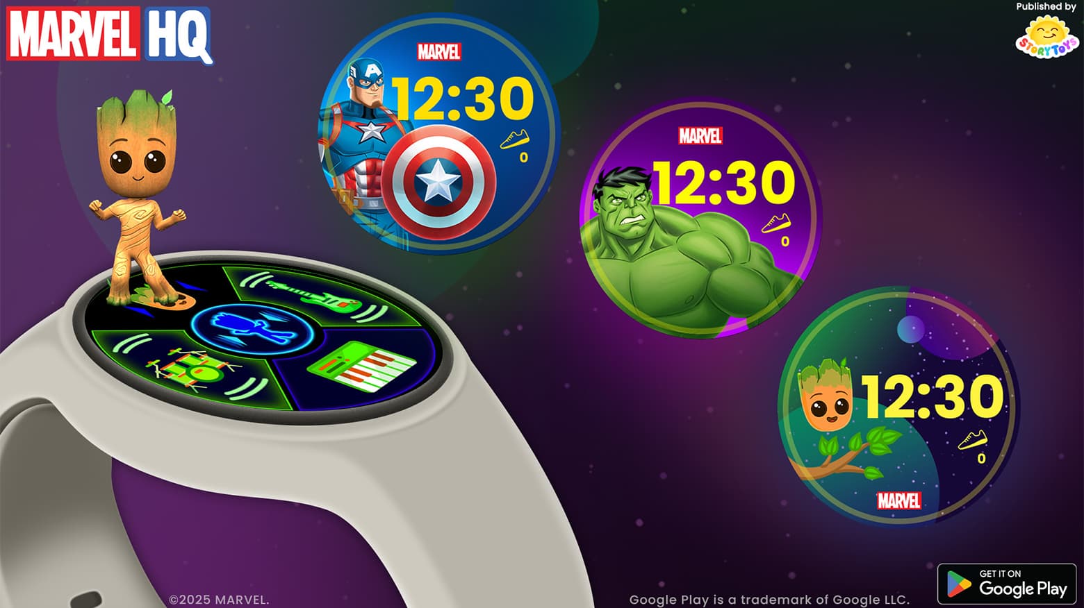 Marvel Watch Graph Marvel HQ Watch App and Watch Faces Launch for Samsung’s Galaxy Watch ...