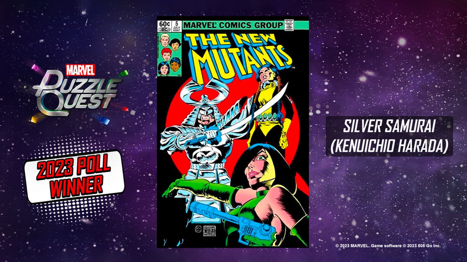 Silver Samurai Takes Gold in MARVEL Puzzle Quest Poll