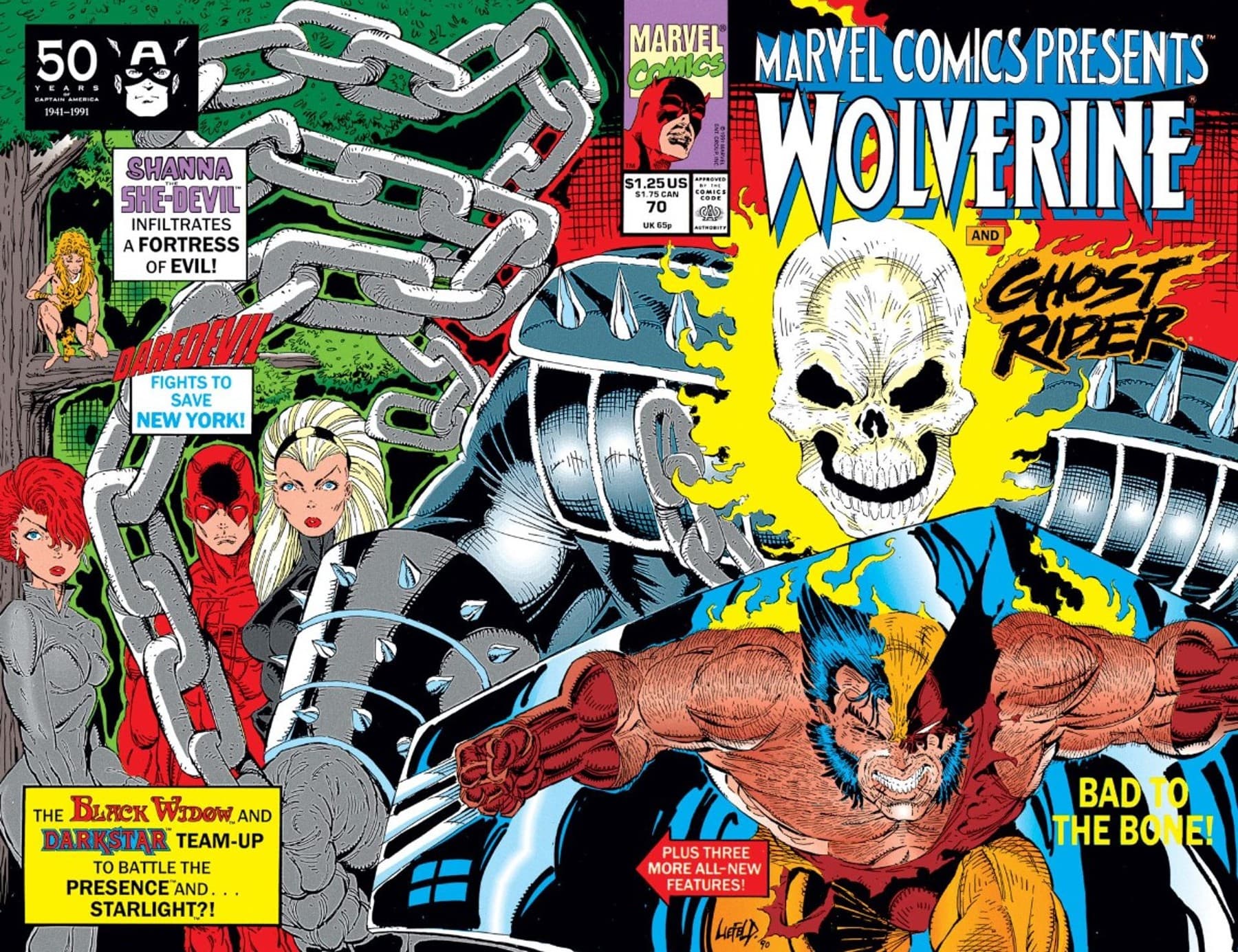 MARVEL COMICS PRESENTS (1988) #70 cover by Rob Liefeld