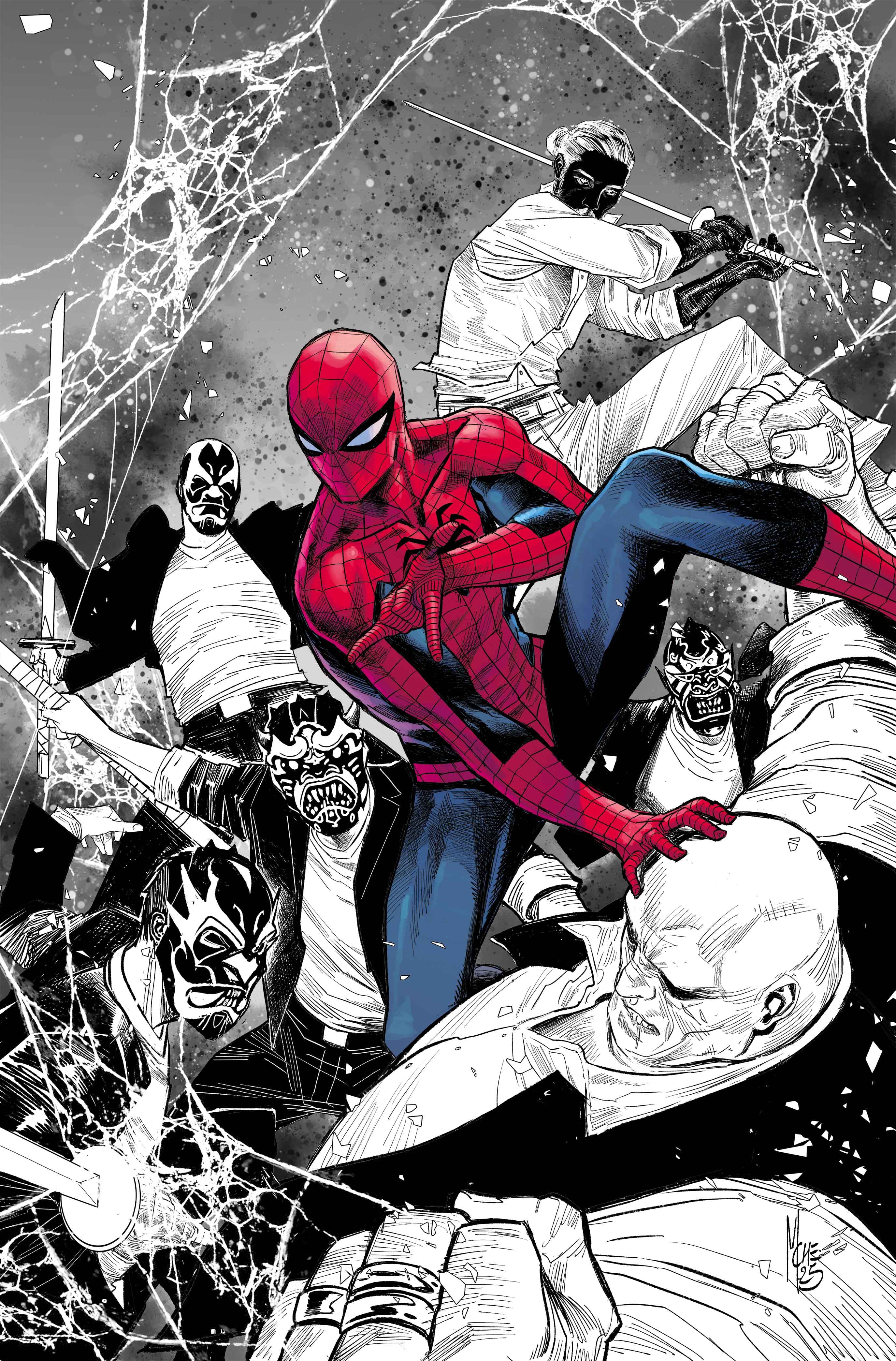 Marvel Comics Ultimate Universe Giveaway ULTIMATE SPIDER-MAN (2024) #19 Color-Focus Sketch Art by Marco Chechetto