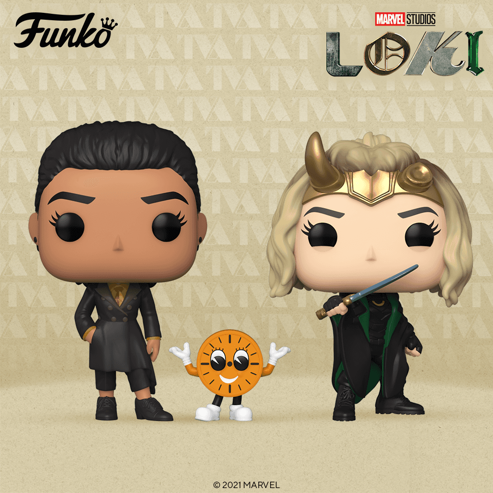 Ravonna Renslayer and Miss Minutes, and Sylvie Funko Pop