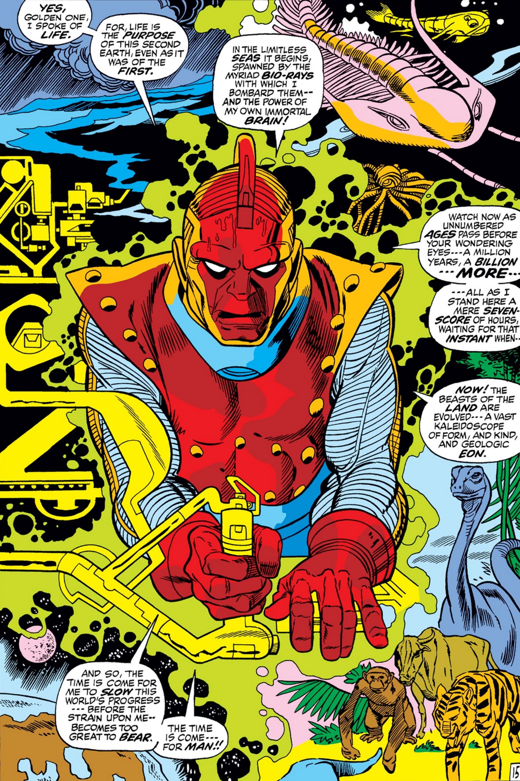 MARVEL PREMIERE (1972) #1 page by Roy Thomas and Gil Kane