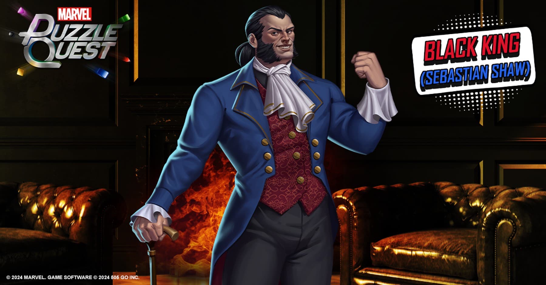 Sebastian Shaw (Black King) joins MARVEL Puzzle Quest