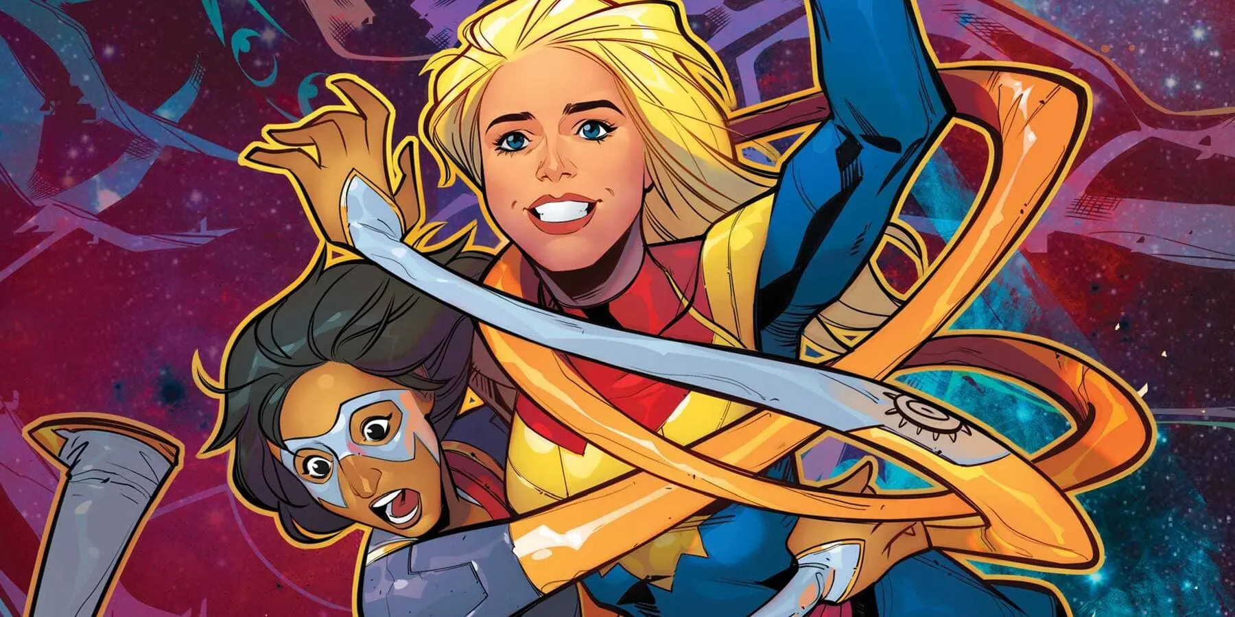 Marvel.com The History of Ms. Marvel and Captain Marvel | Marvel
