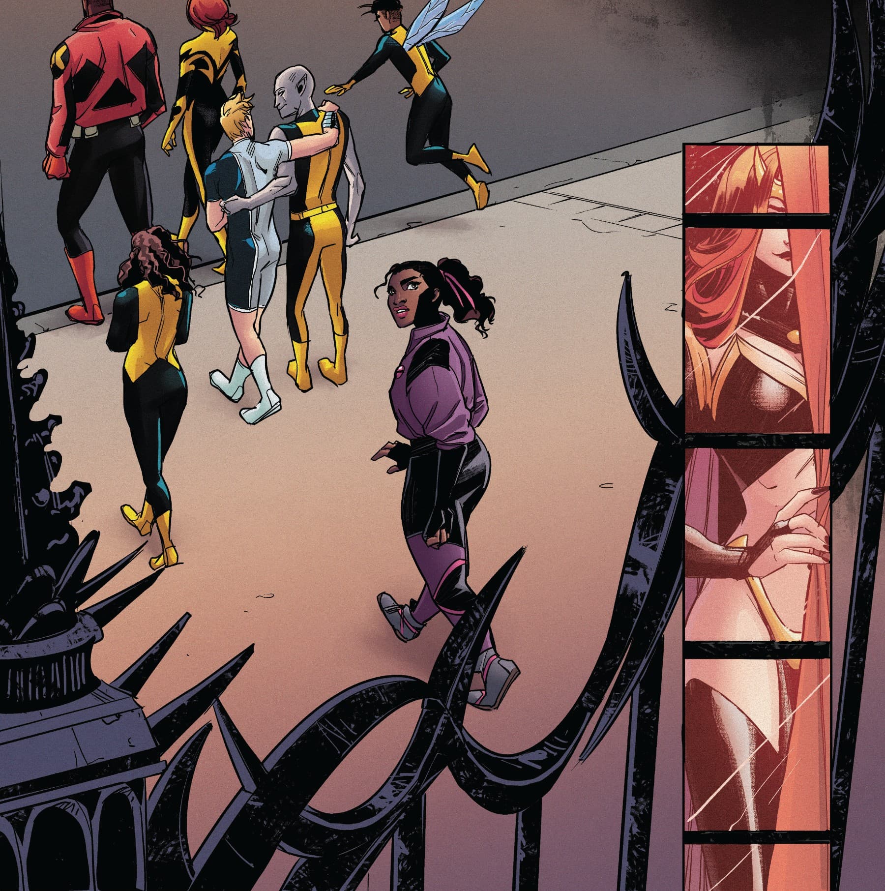 MARVEL'S VOICES: PRIDE (2023) #1 - "Today's Lesson" panel by Rosi Kämpe