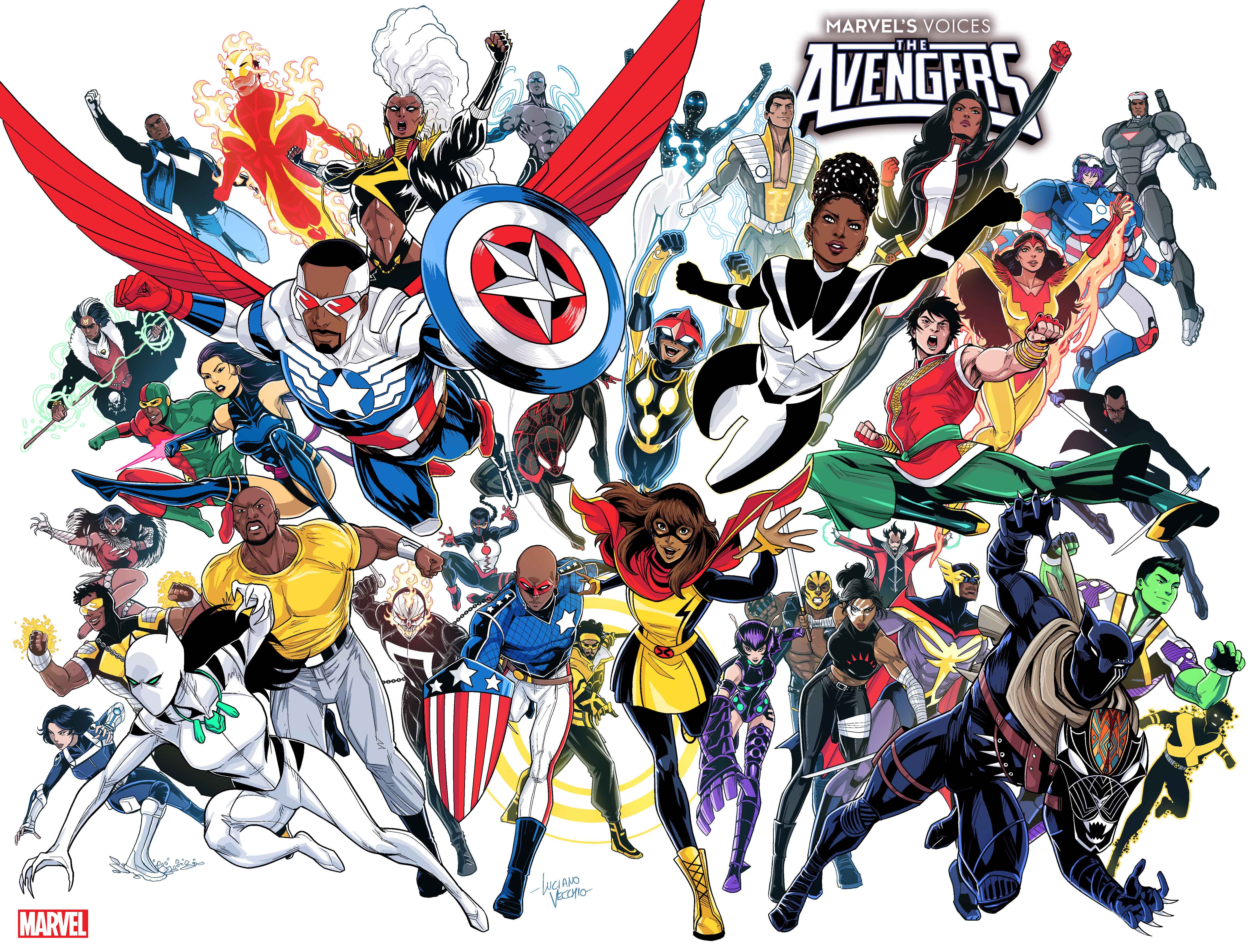 MARVEL’S VOICES: AVENGERS #1 interior artwork by Luciano Vecchio