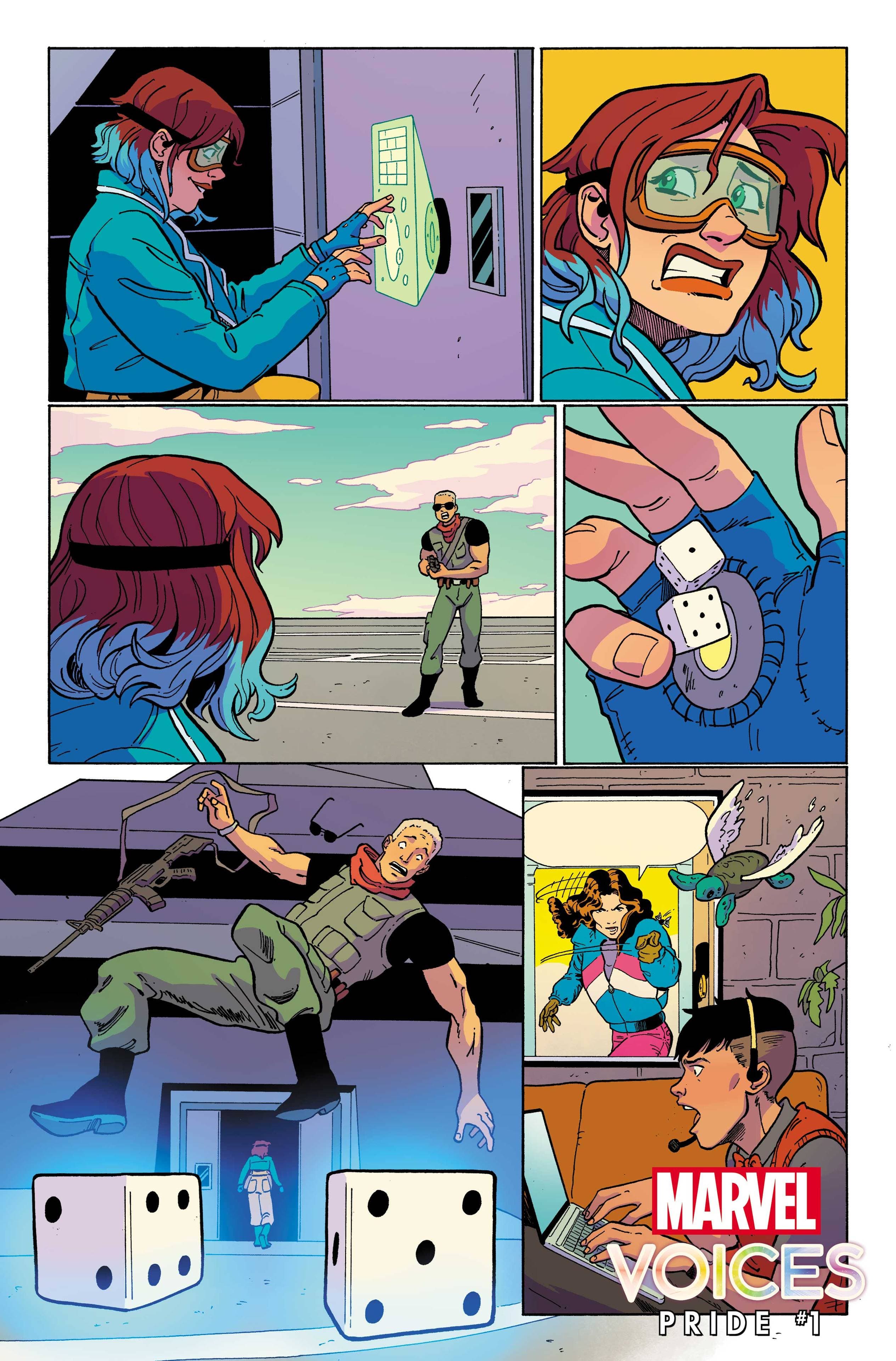 MARVEL'S VOICES: PRIDE #1 interior artwork by by Ted Brandt and Ro Stein