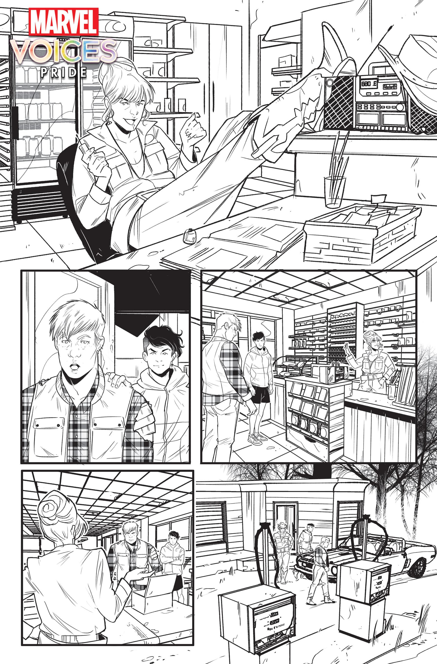 MARVEL'S VOICES: PRIDE #1 interior artwork by Roberta Ingranata