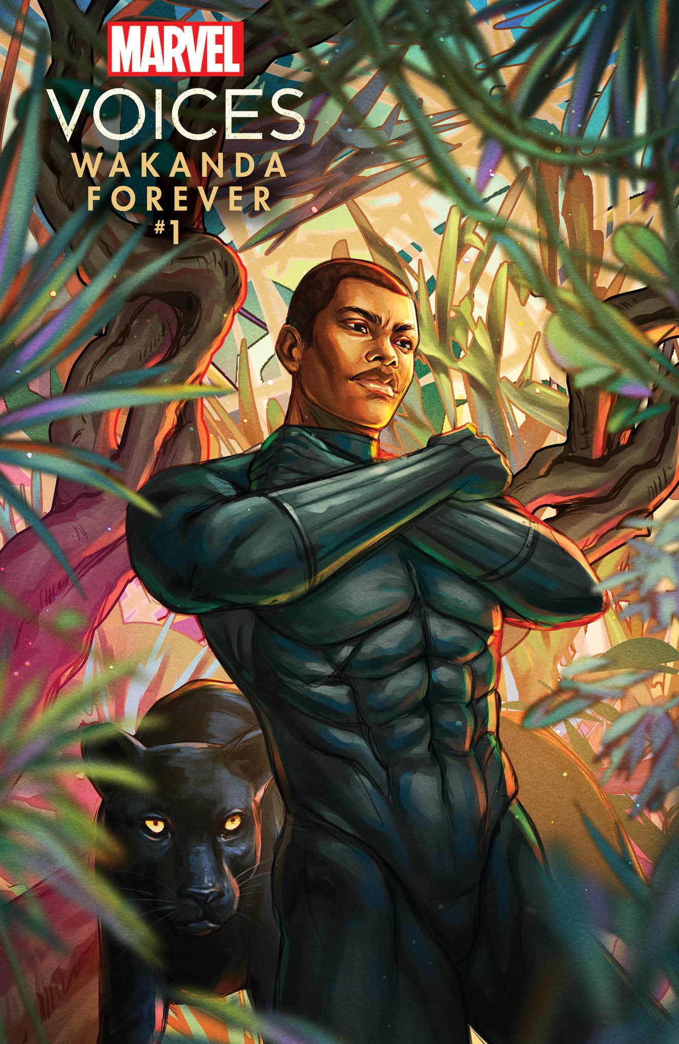 MARVEL'S VOICES: WAKANDA FOREVER #1 variant cover by Ejiwa “Edge” Ebenebe