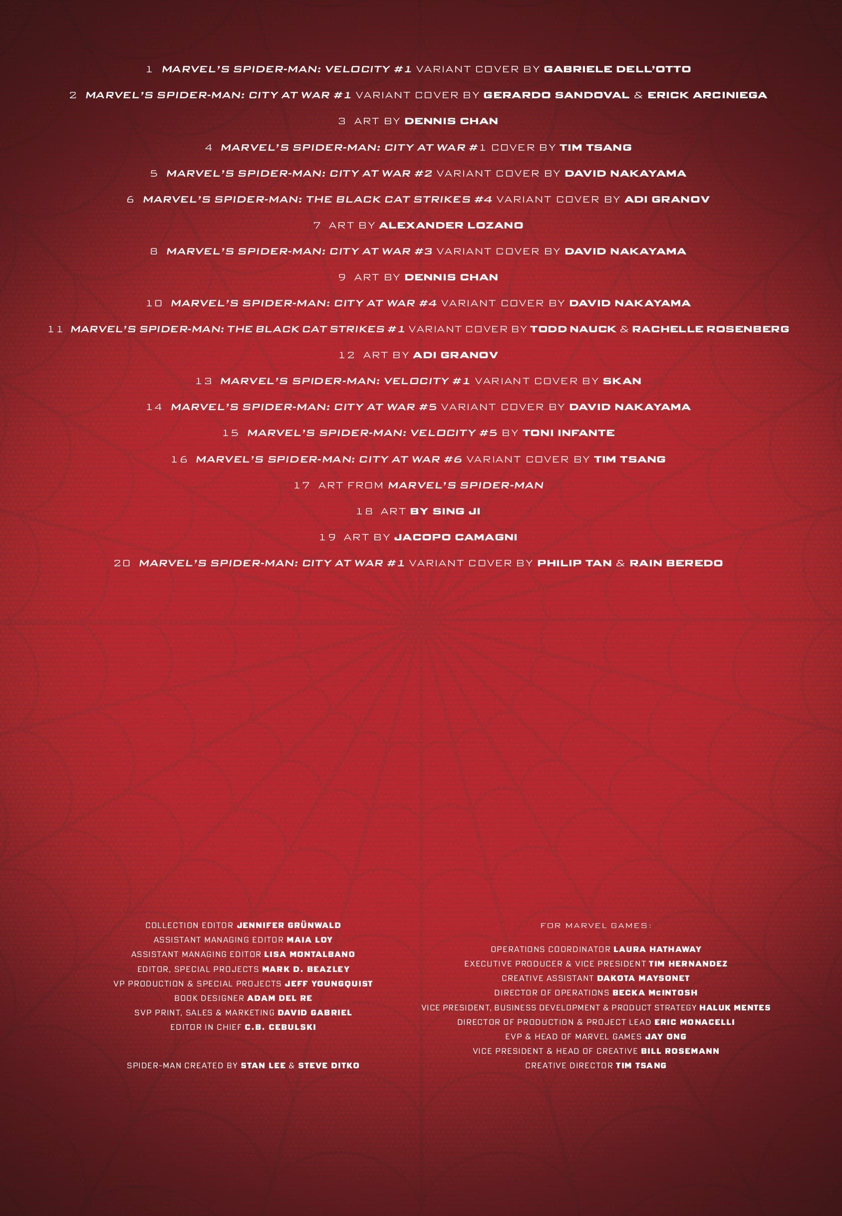 Marvel's Spider-Man Poster Book