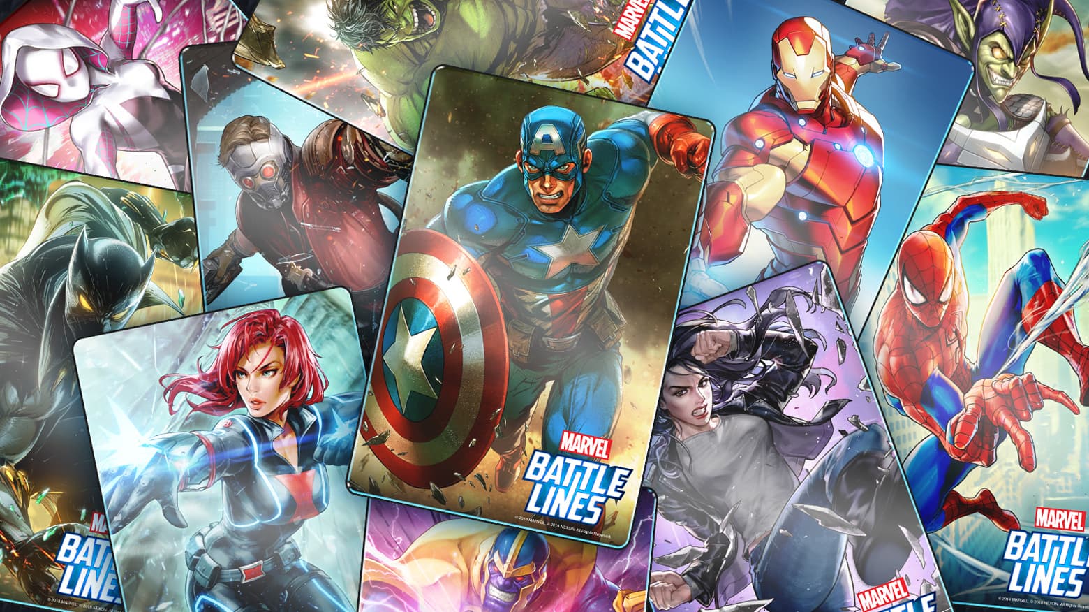 MARVEL Battle Lines strategic card game