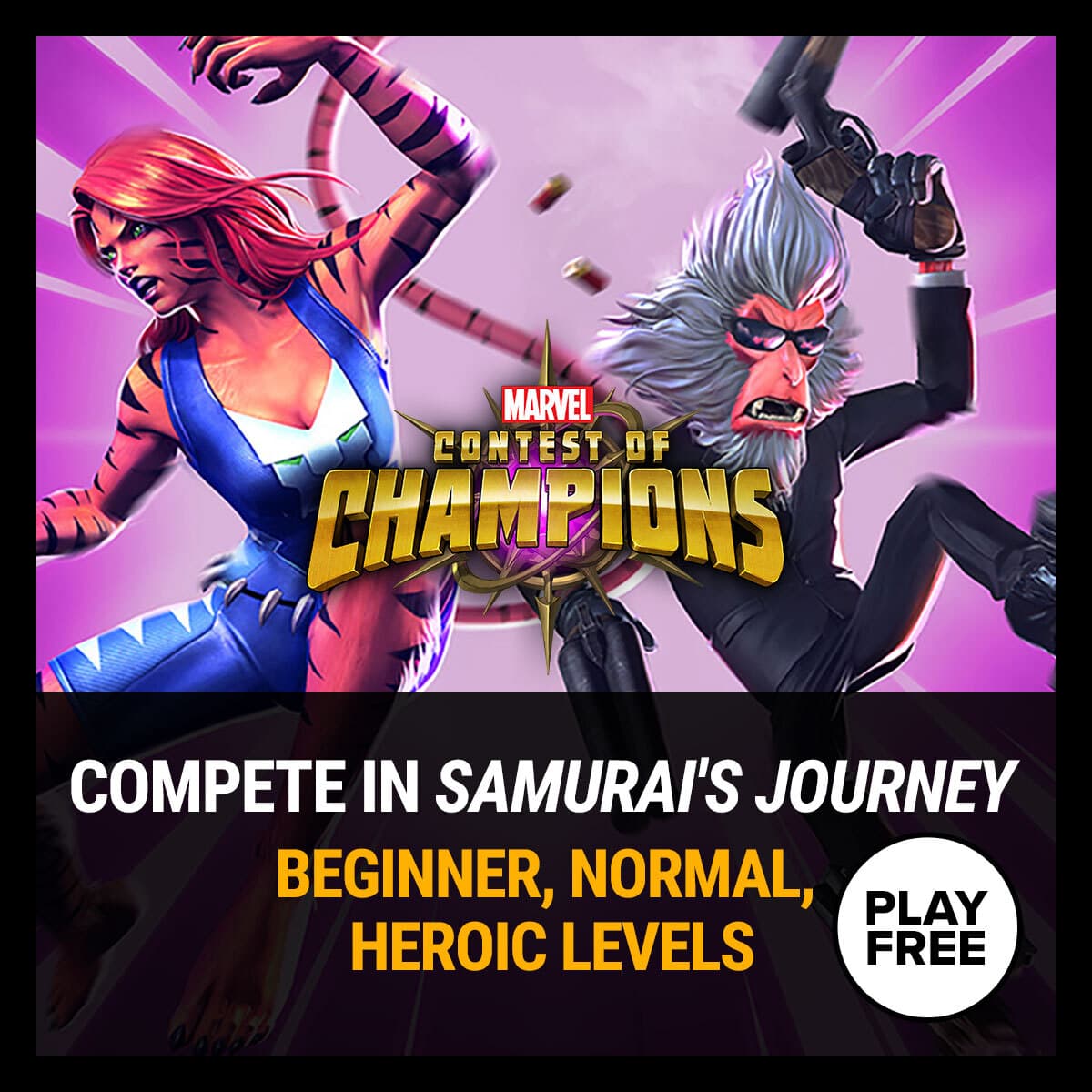 Marvel Insider Gaming Challenge Marvel Contest of Champions Samurai's Journey
