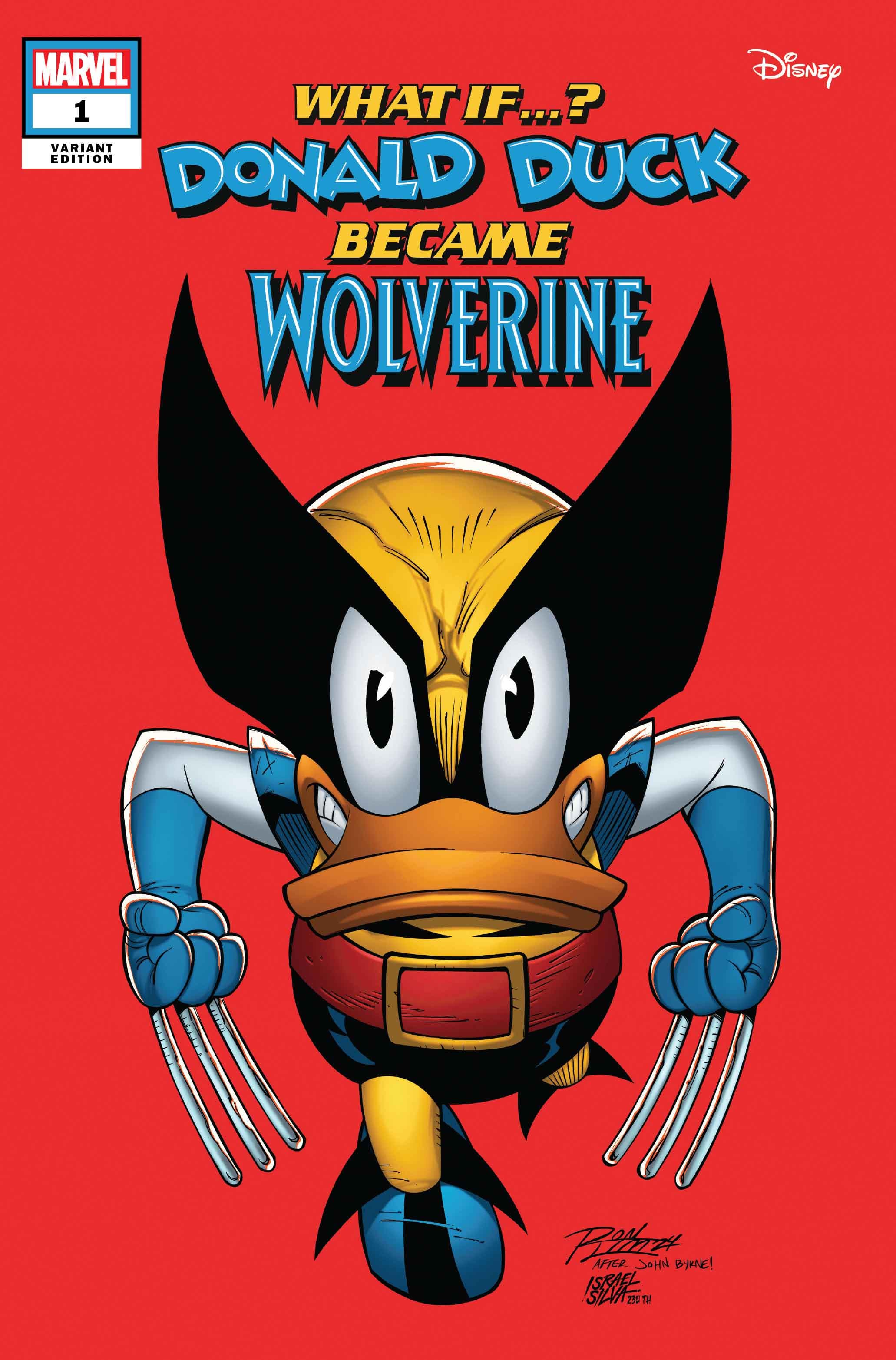 MARVEL & DISNEY: WHAT IF…? DONALD DUCK BECAME WOLVERINE #1 variant cover by Ron Lim
