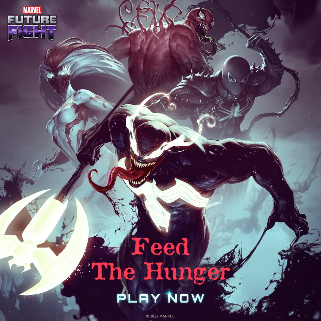 MARVEL Future Fight Venom (King in Black), Agent Venom (Classic) and Scream (Silence) Toxin