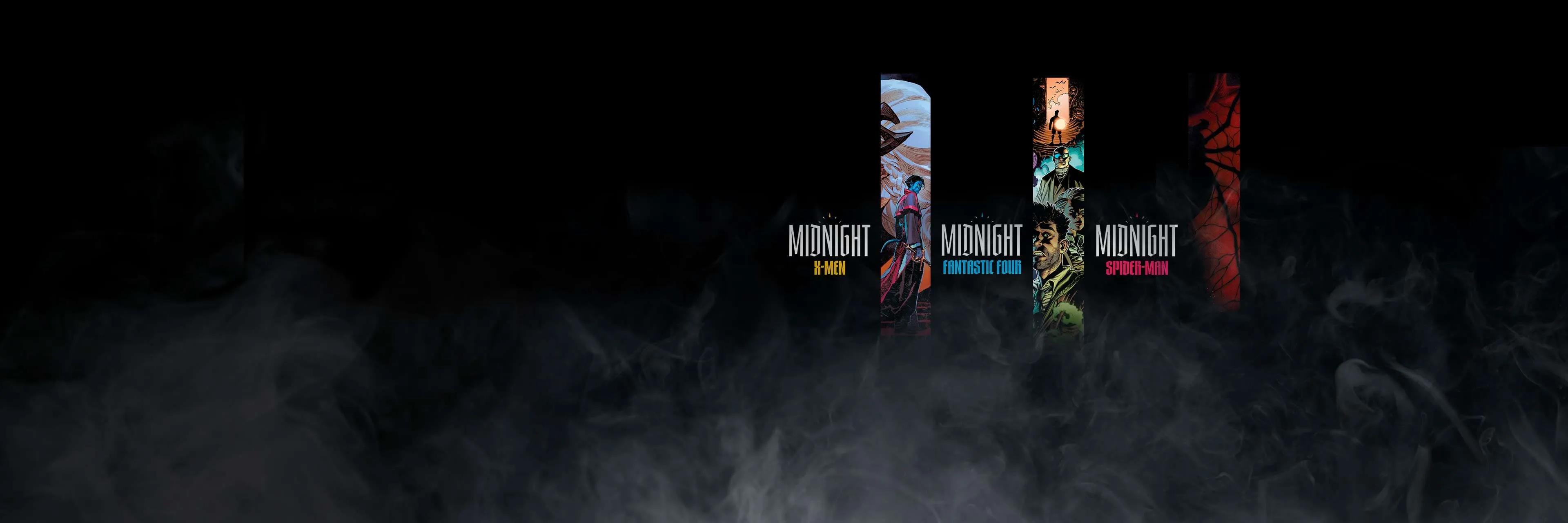 Midnight Universe covers banner - official Marvel art