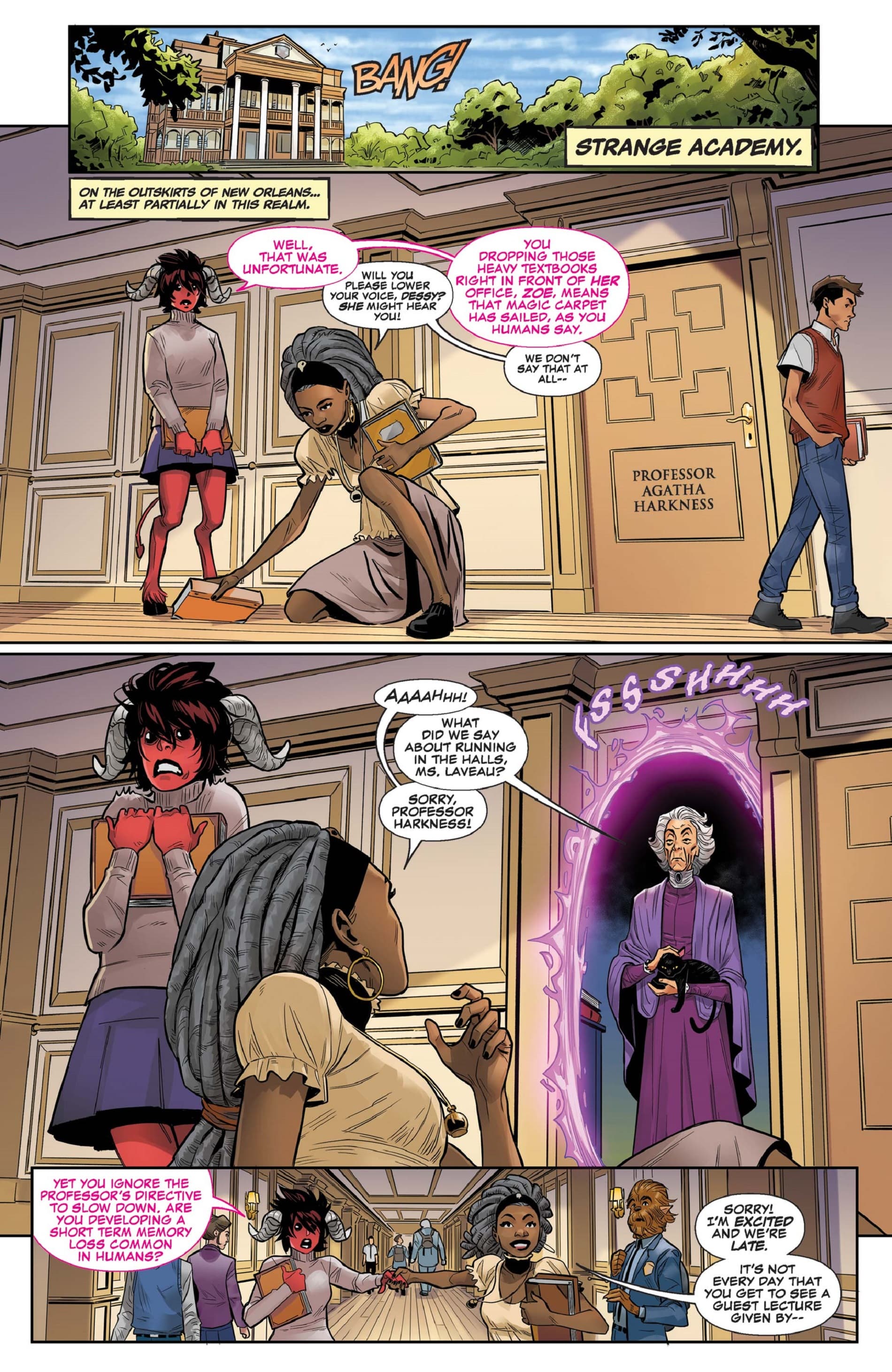 Preview page from MIDNIGHT SUNS (2022) #1 by Ethan Sacks, Luigi Zagaria, and Antonio Fabela.