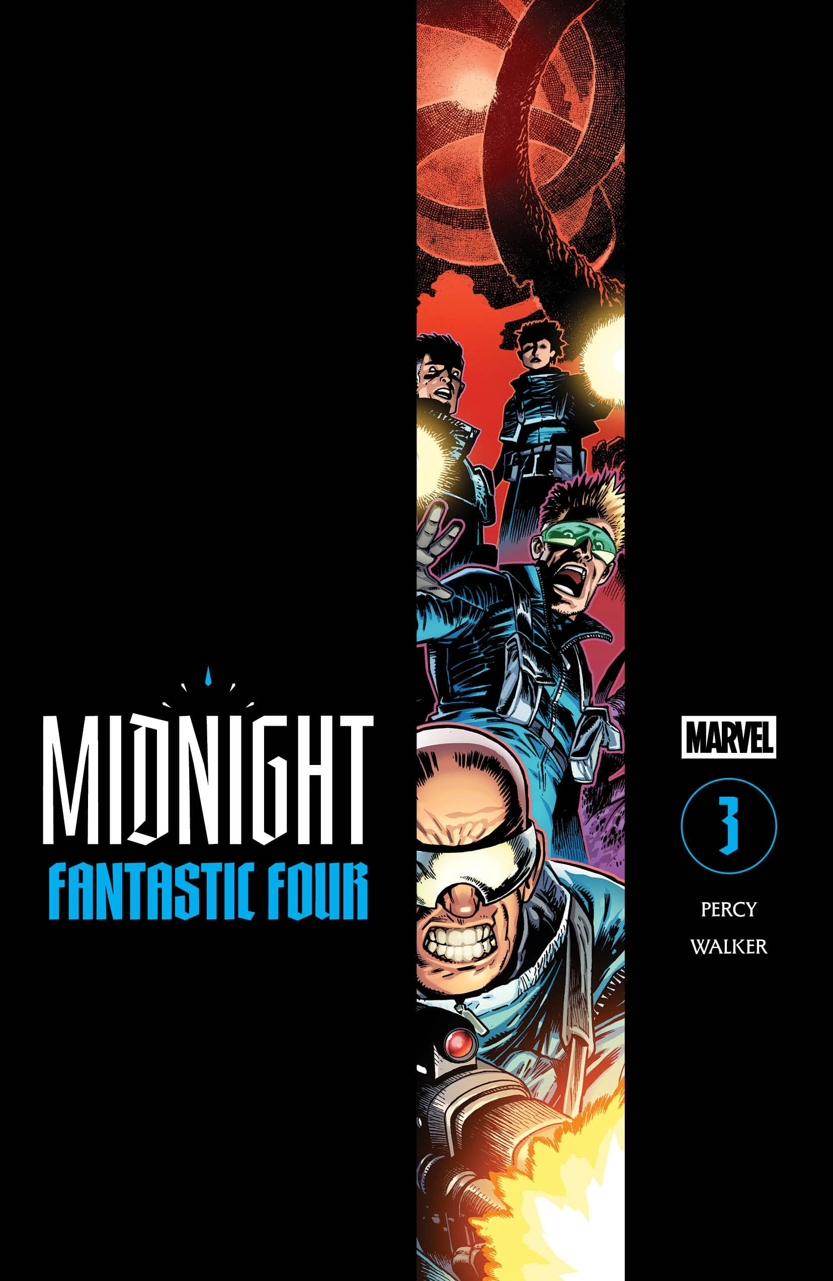 MIDNIGHT FANTASTIC FOUR #3 Cover by KEV WALKER