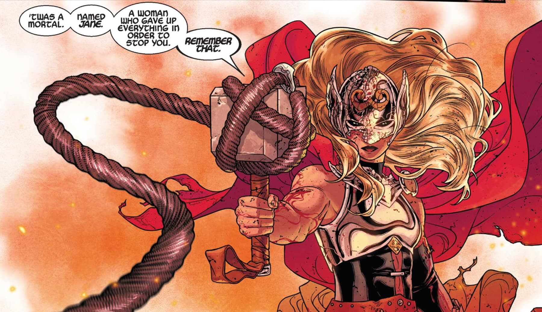 MIGHTY THOR (2015) #705 panel by Jason Aaron, Russell Dauterman, Matthew Wilson, and VC's Joe Sabino