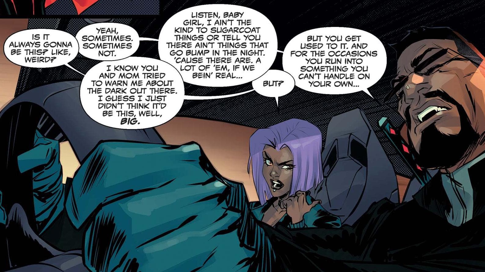 MILES MORALES: SPIDER-MAN (2022) #12 panel by Cody Ziglar and Partha Pratim