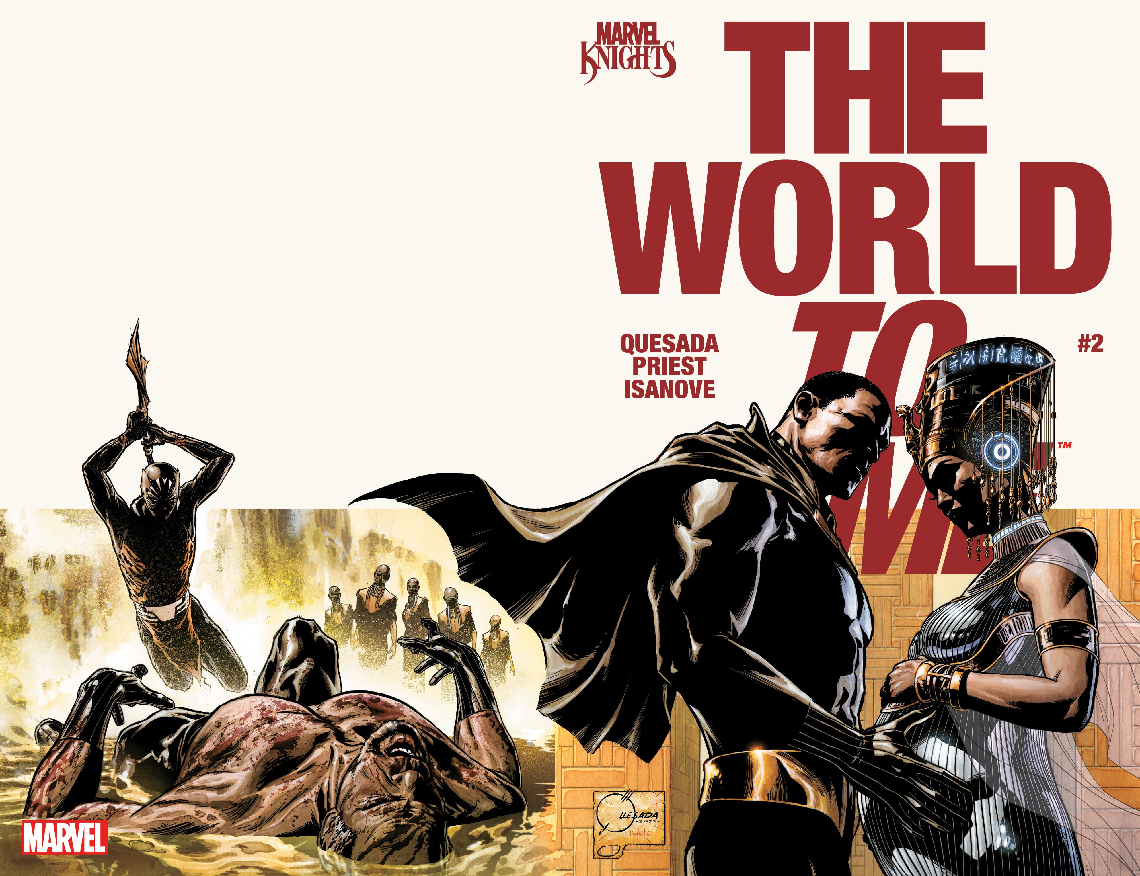 MARVEL KNIGHTS: THE WORLD TO COME #2 Wraparound Cover by JOE QUESADA