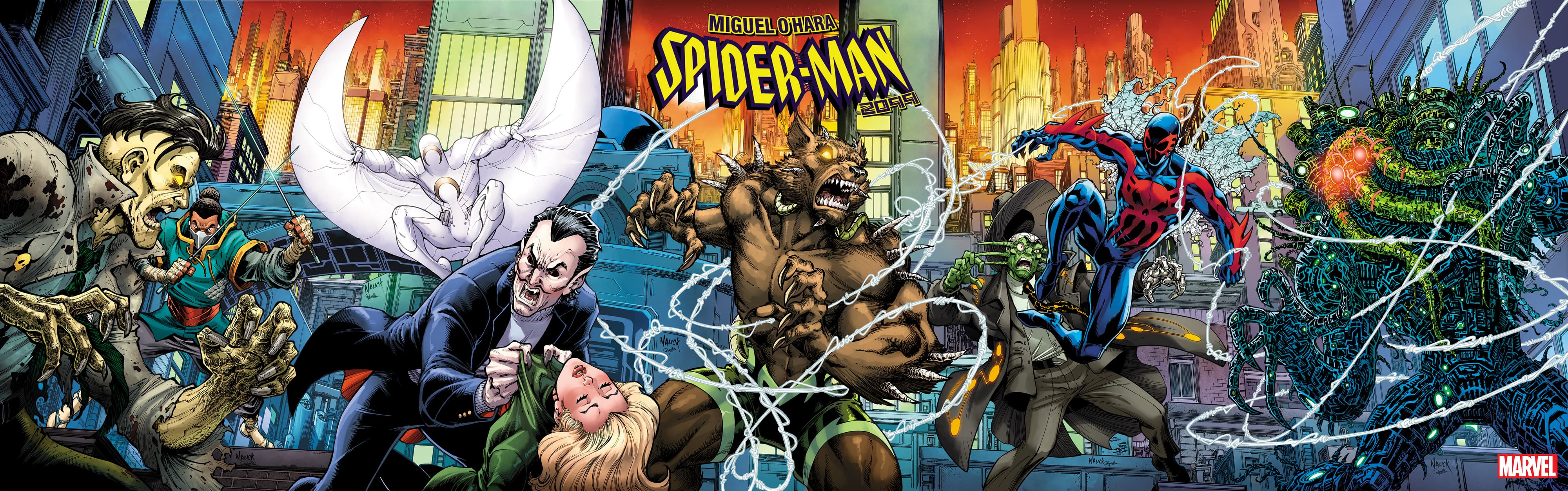 MIGUEL O'HARA - SPIDER-MAN 2099 #1 Connecting Cover by Todd Nauck