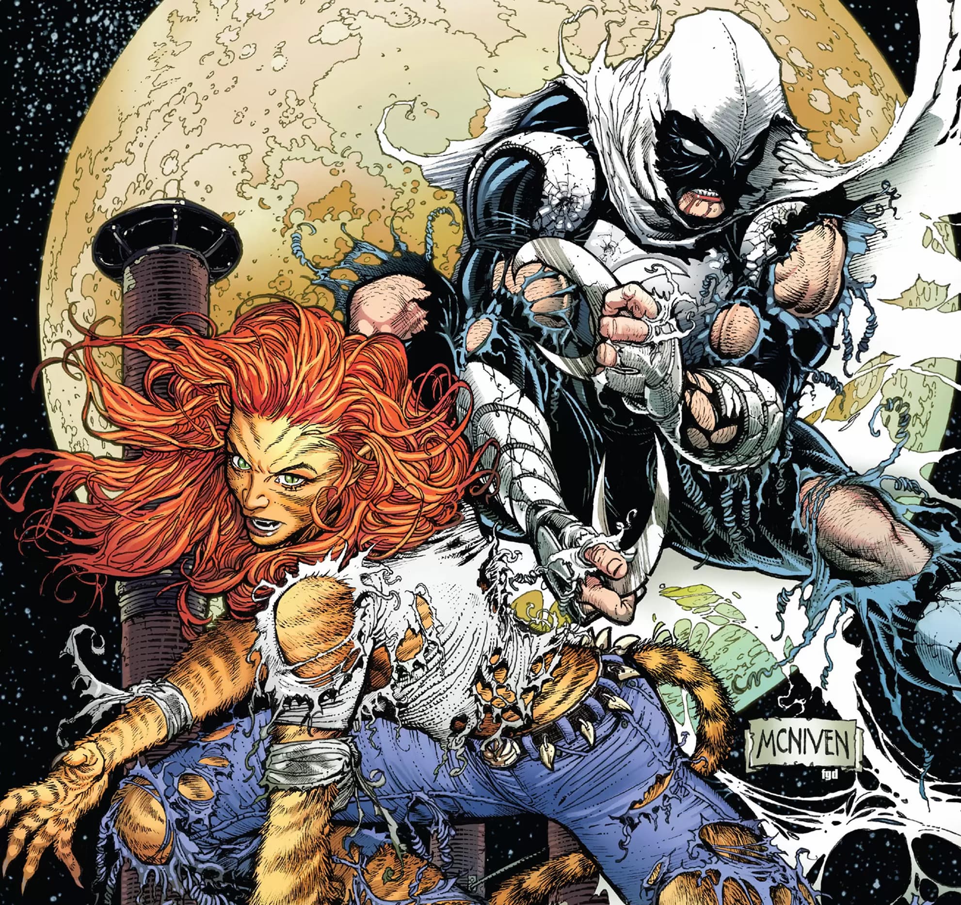 MOON KNIGHT (2021) #4 cover by Steve McNiven and Frank D'Armata