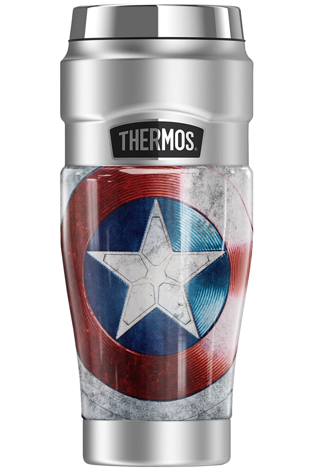 Marvel Captain America Shield Water Bottle Blue