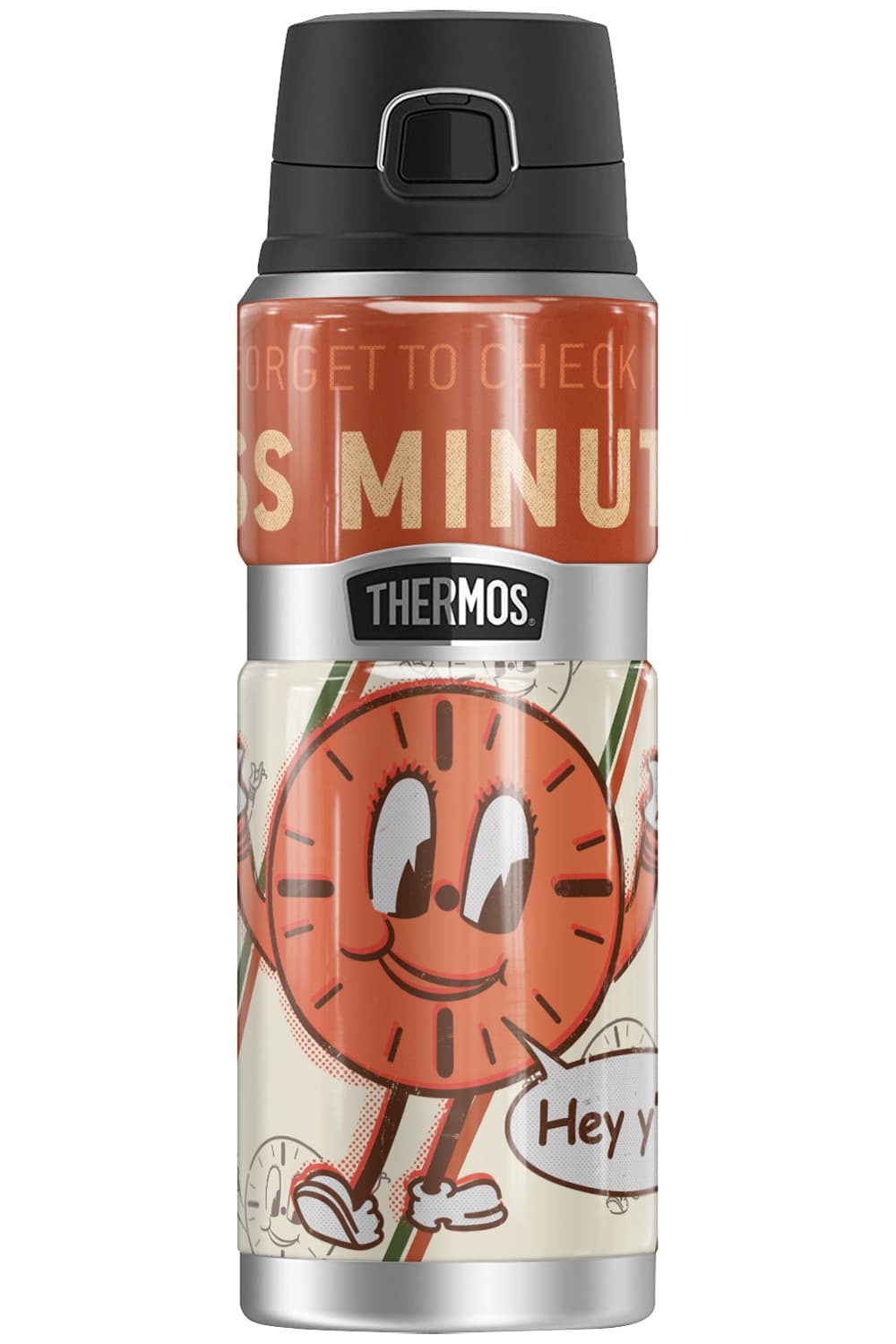 <a href=https://www.amazon.com/Minutes-THERMOS-STAINLESS-Stainless-insulated/dp/B091RQ6388>Miss Minutes Thermos Tumbler</a>/ Amazon