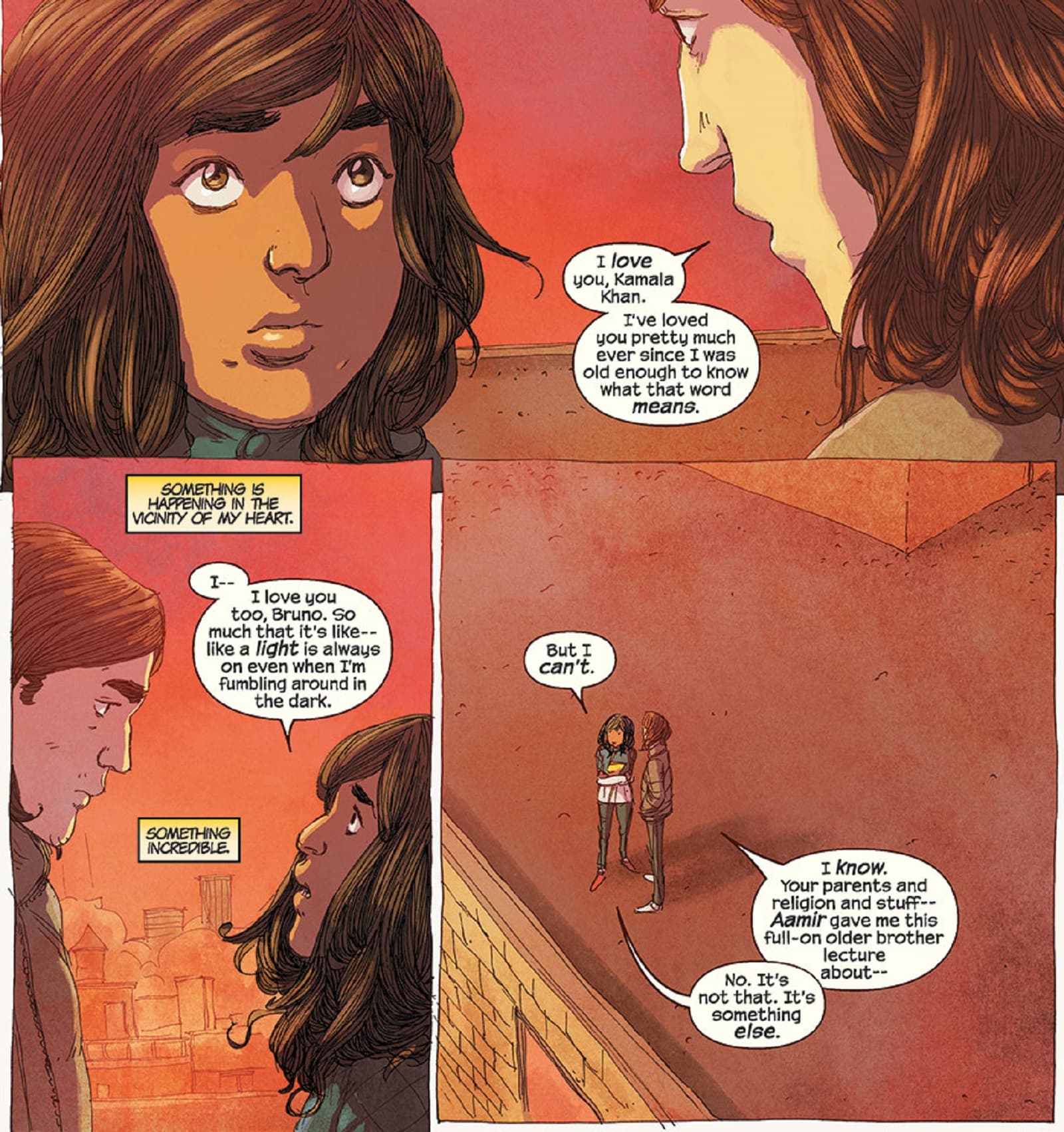 Kamala and Bruno share their feelings.