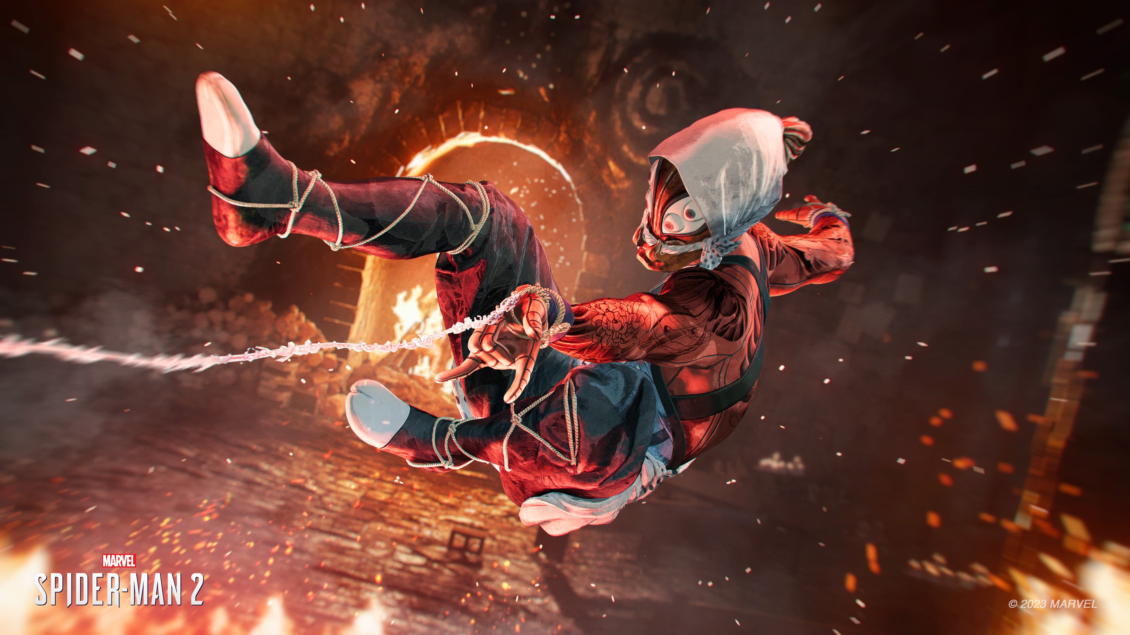 Marvel's Spider-Man 2 Peach Momoko Peter Parker Kumo Spider Suit