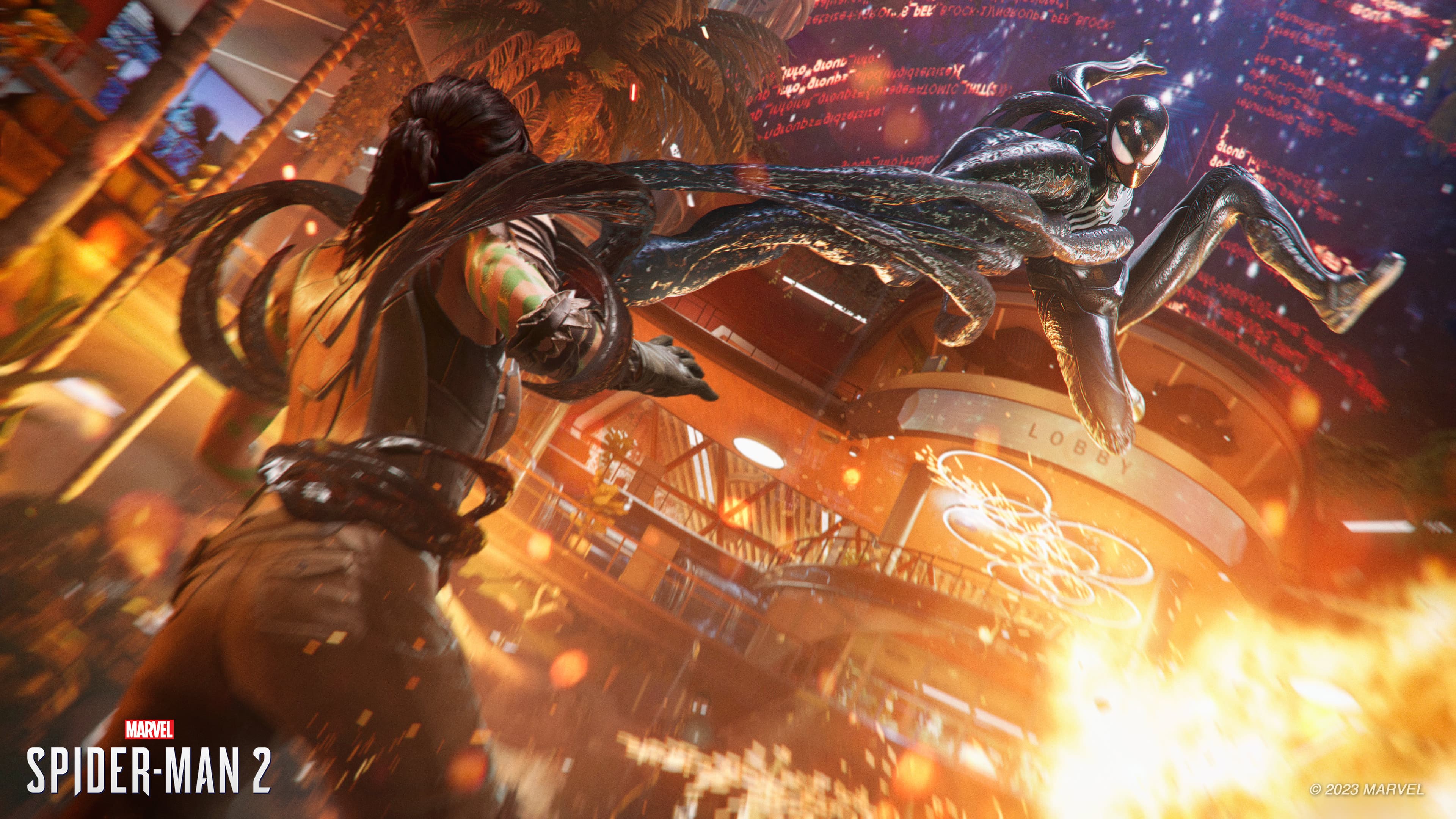 Spider-Man launched a Venom attack in 'Marvel's Spider-Man 2'