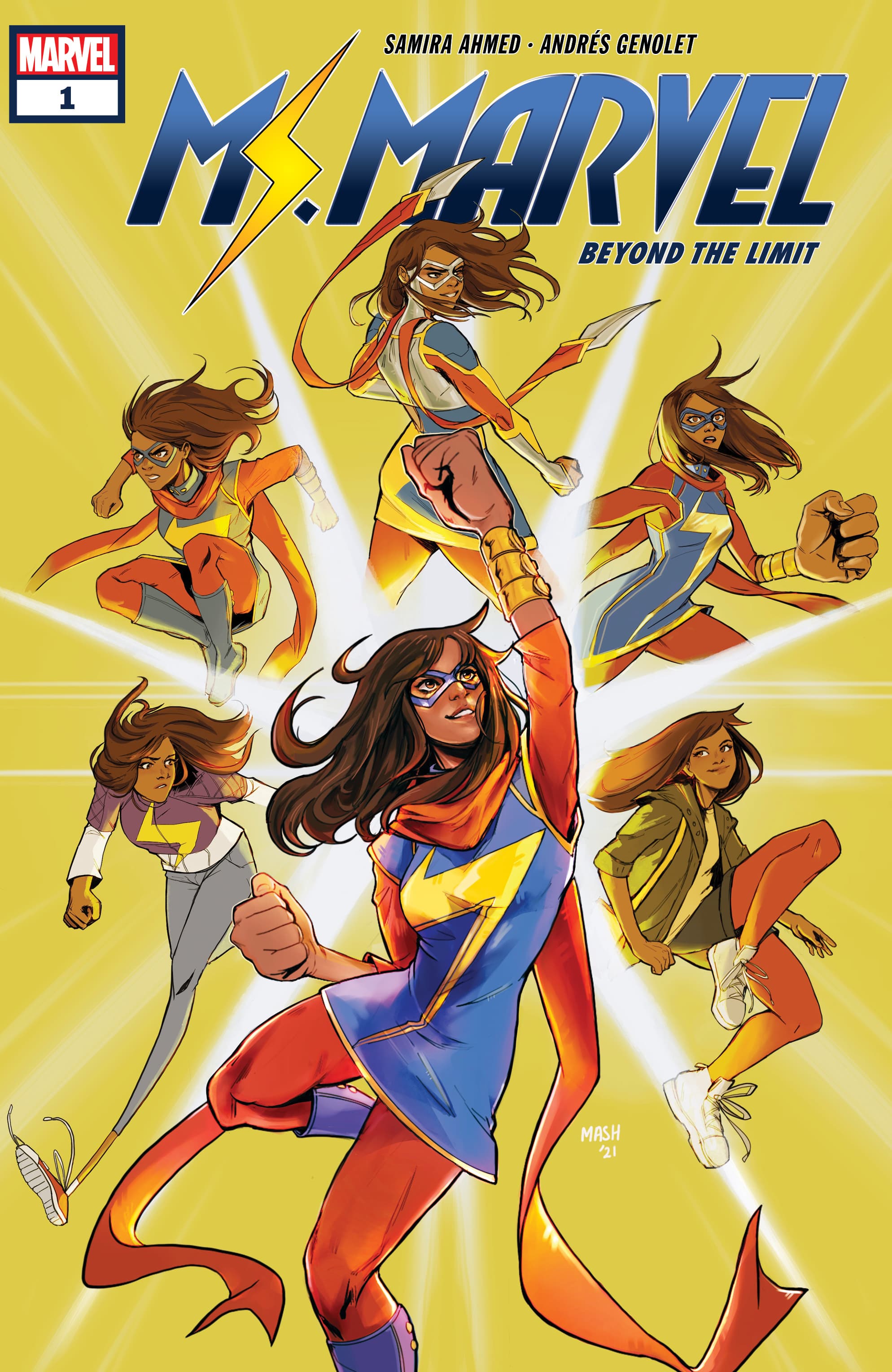 MS. MARVEL: BEYOND THE LIMIT #1 cover by Mashal Ahmed