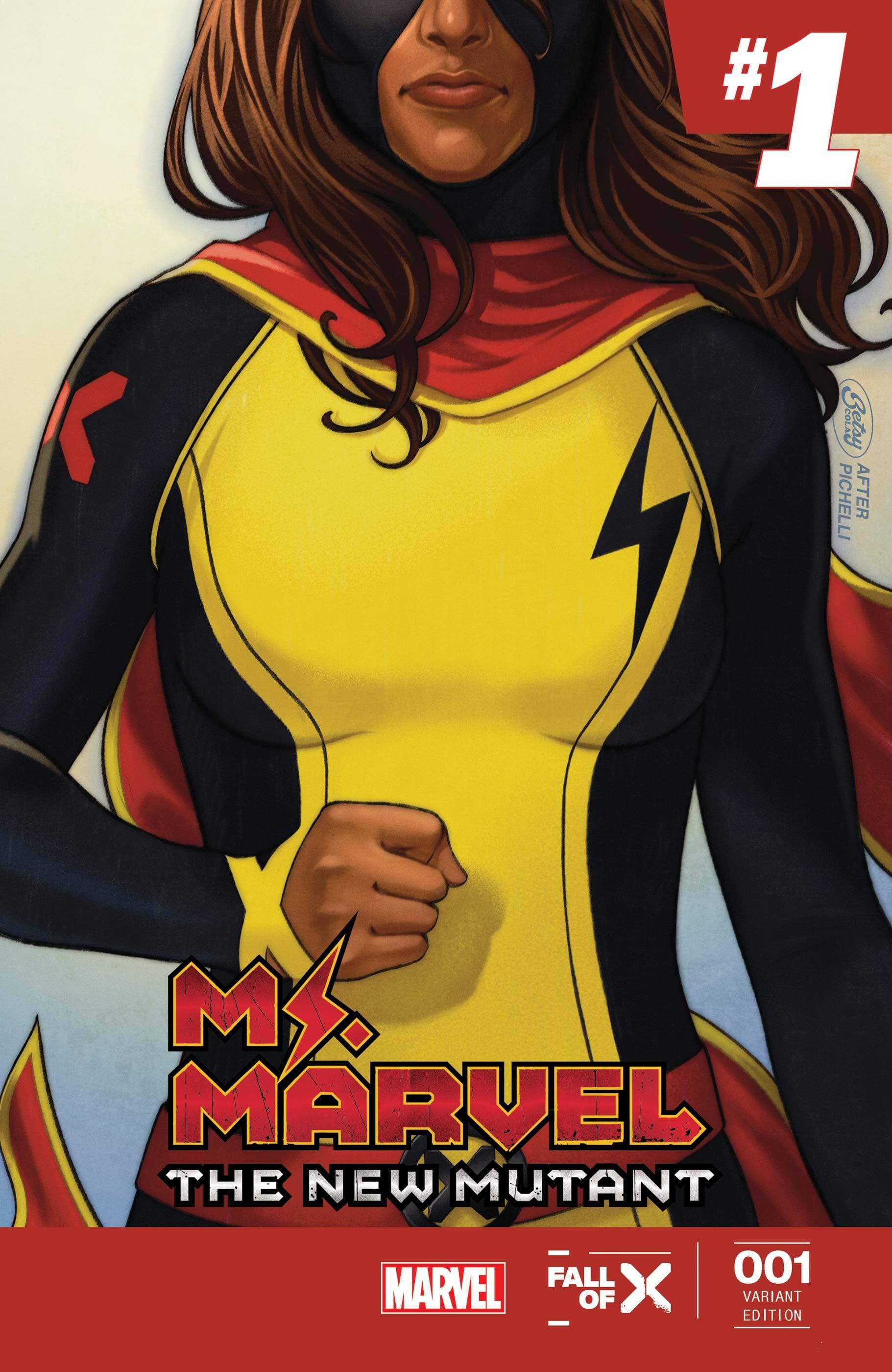 MS. MARVEL: THE NEW MUTANT #1 Homage Variant Cover by Betsy Cola