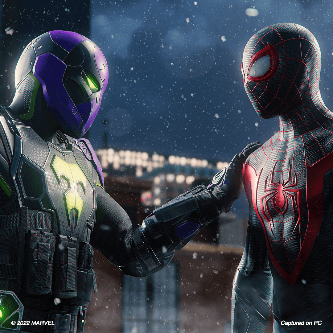 Marvel's Spider-Man: Miles Morales PC Launch Miles Talking To Prowler