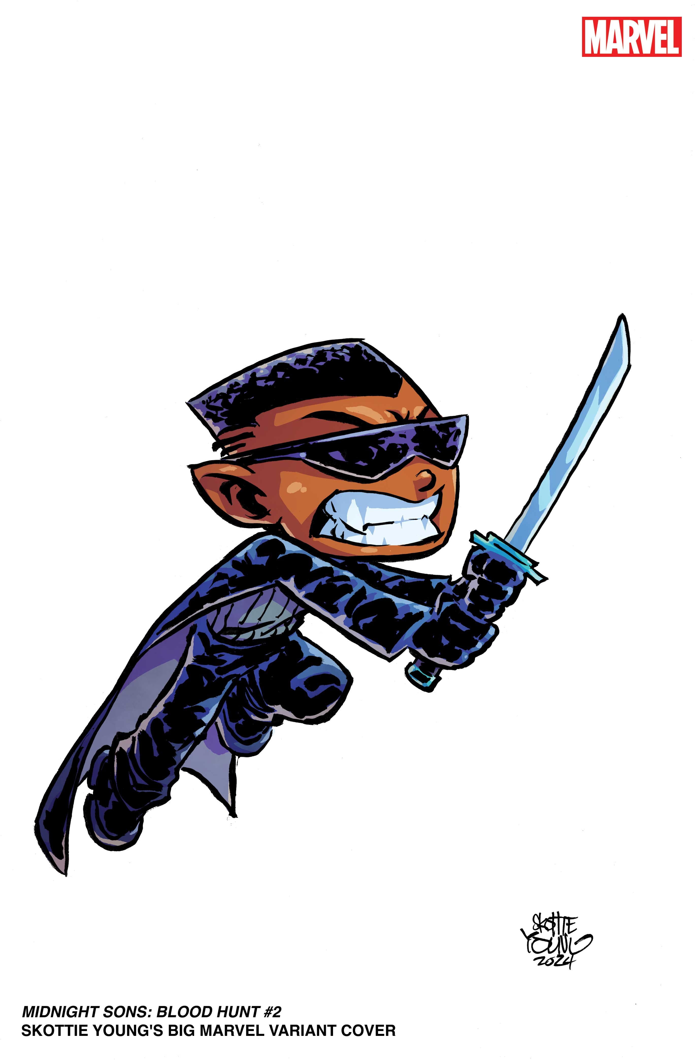 MIDNIGHT SONS: BLOOD HUNT #2 Skottie Young's Big Marvel Variant Cover