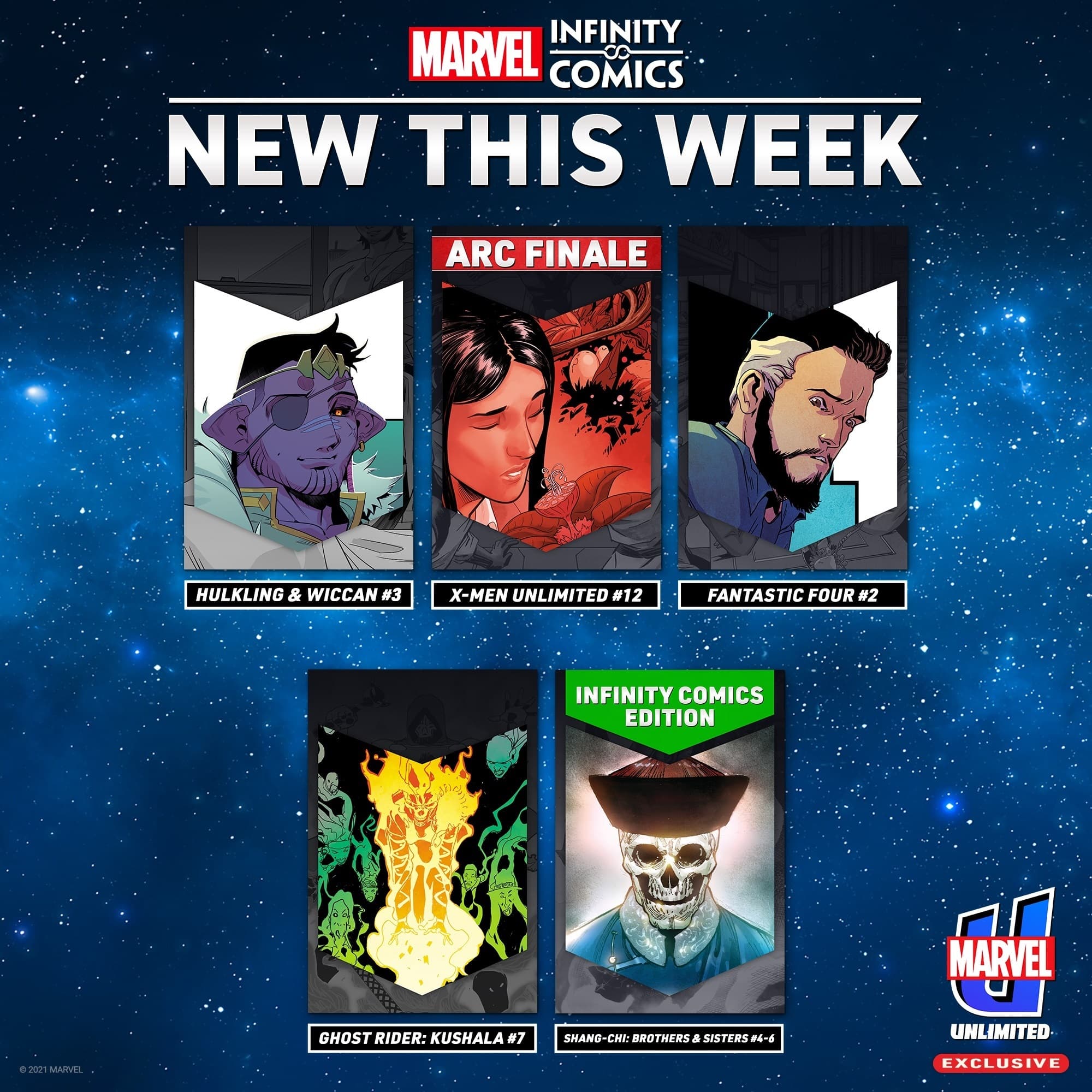 Infinity Comics Calendar