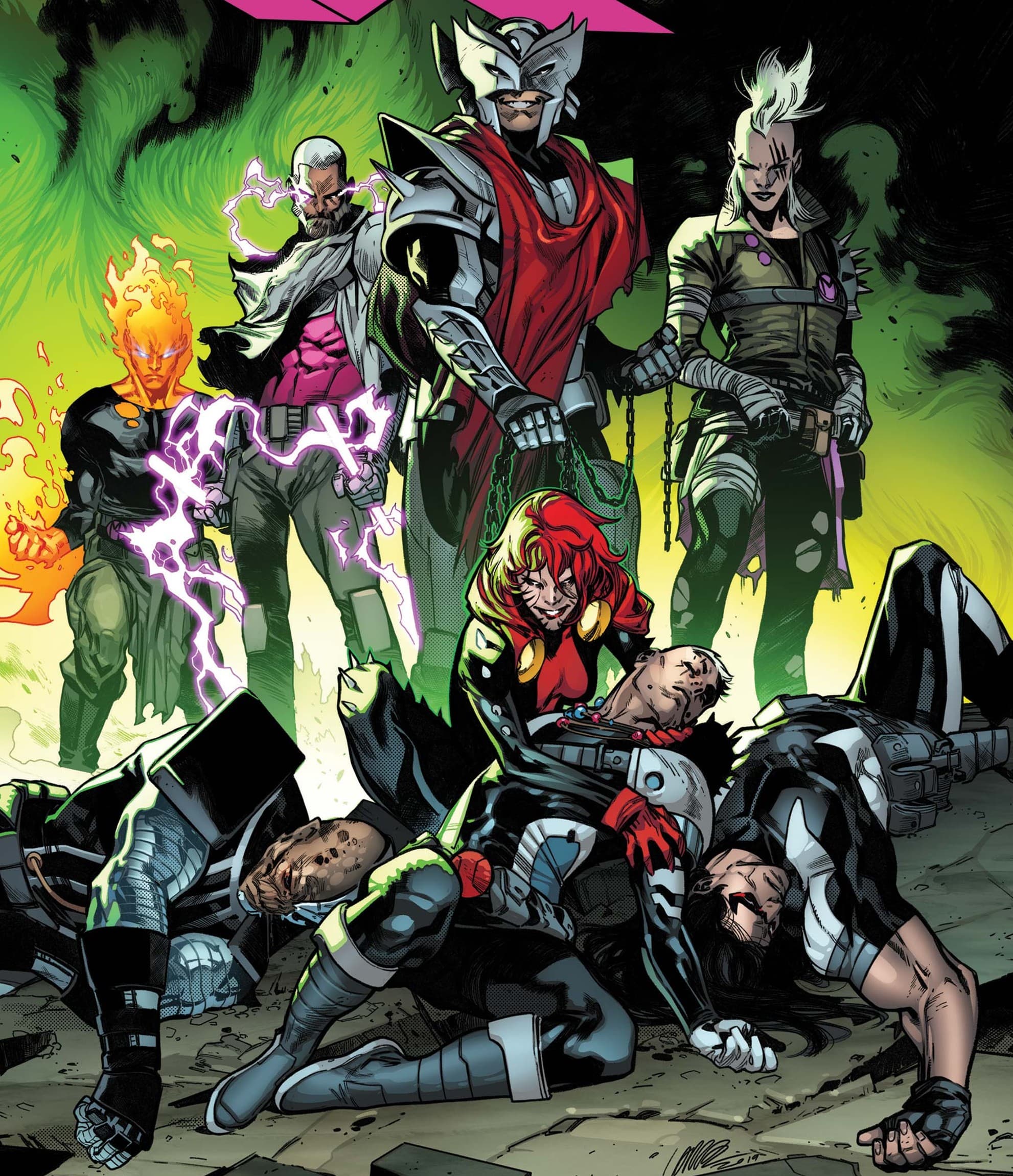X-FORCE (2018) #7 cover by Pepe Larraz and Marte Gracia