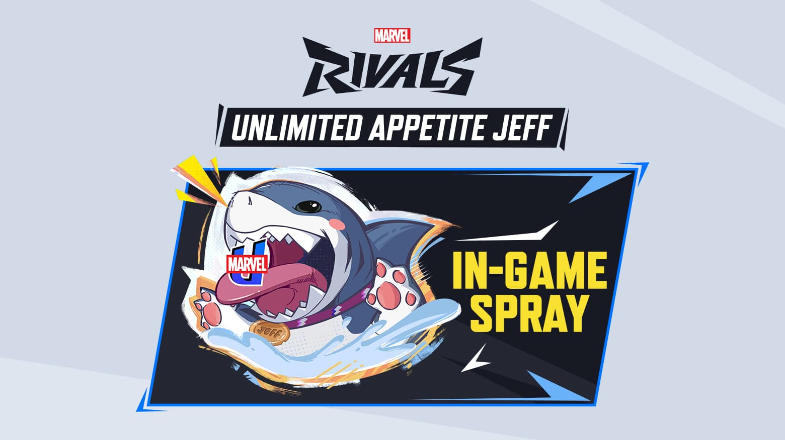 Marvel Rivals: Marvel Unlimited Jeff the Land Shark Spray