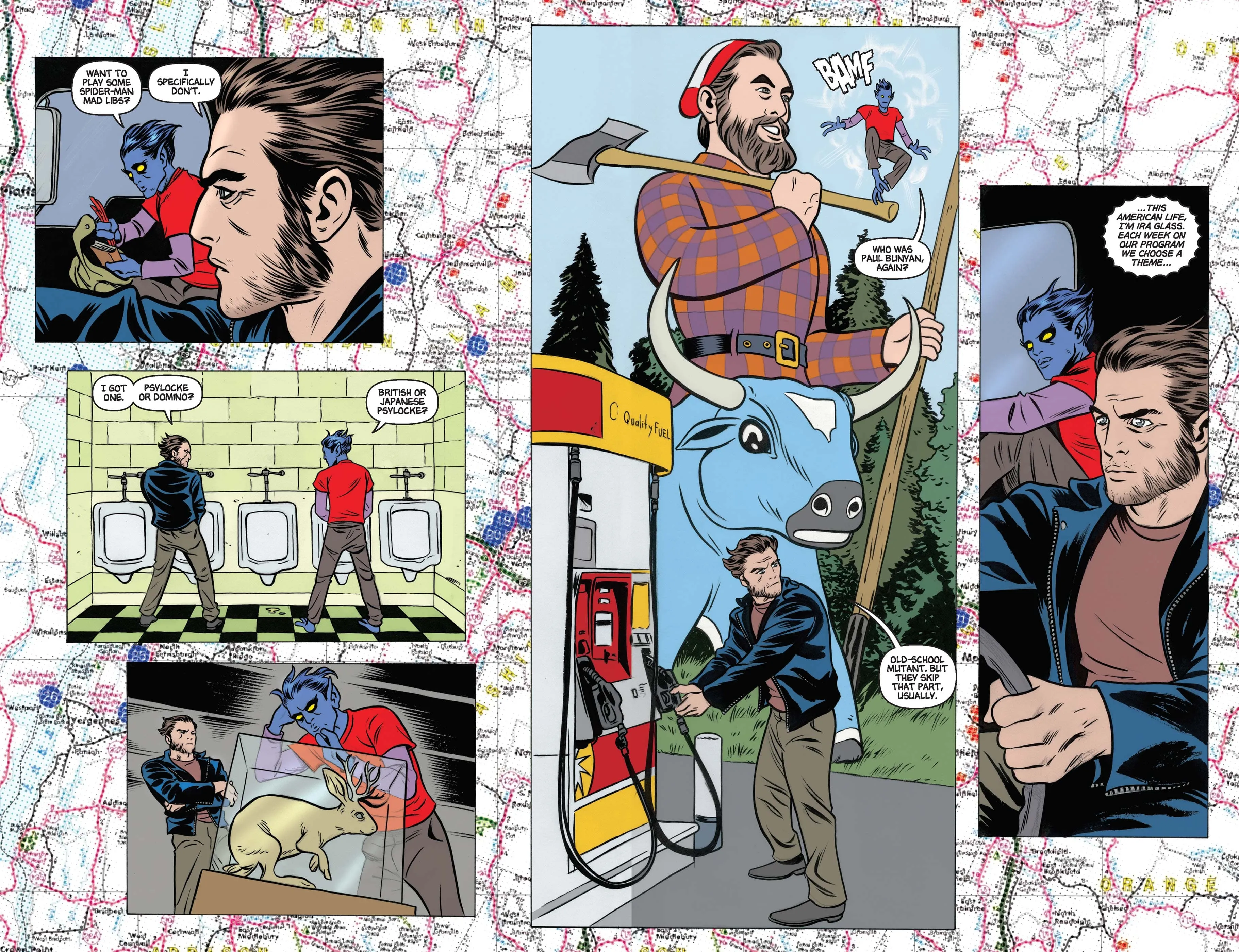 NATION X (2009) #1 artwork by James Asmus, Michael Allred, and Laura Allred
