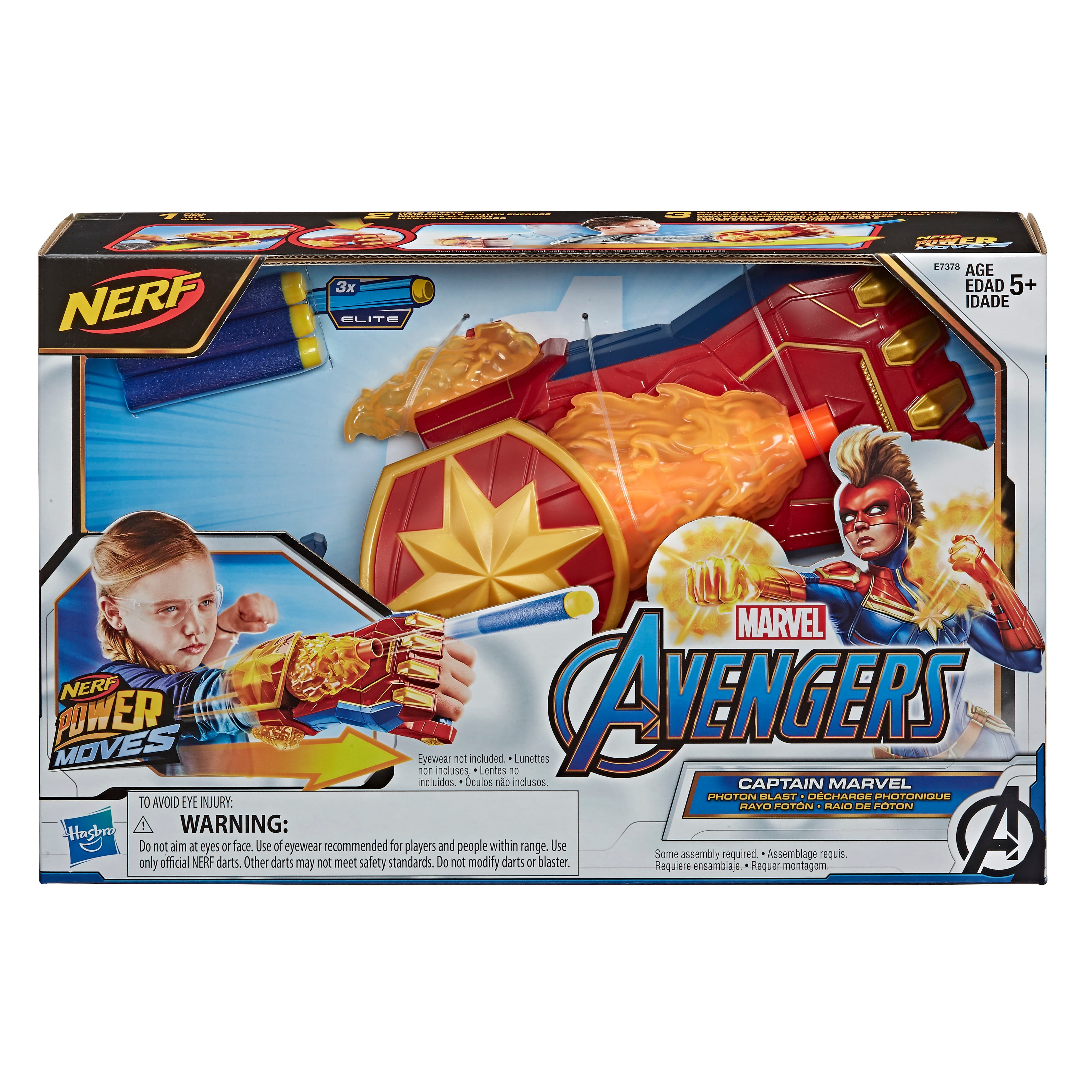 Nerf Power Moves Captain Marvel Photon Blast