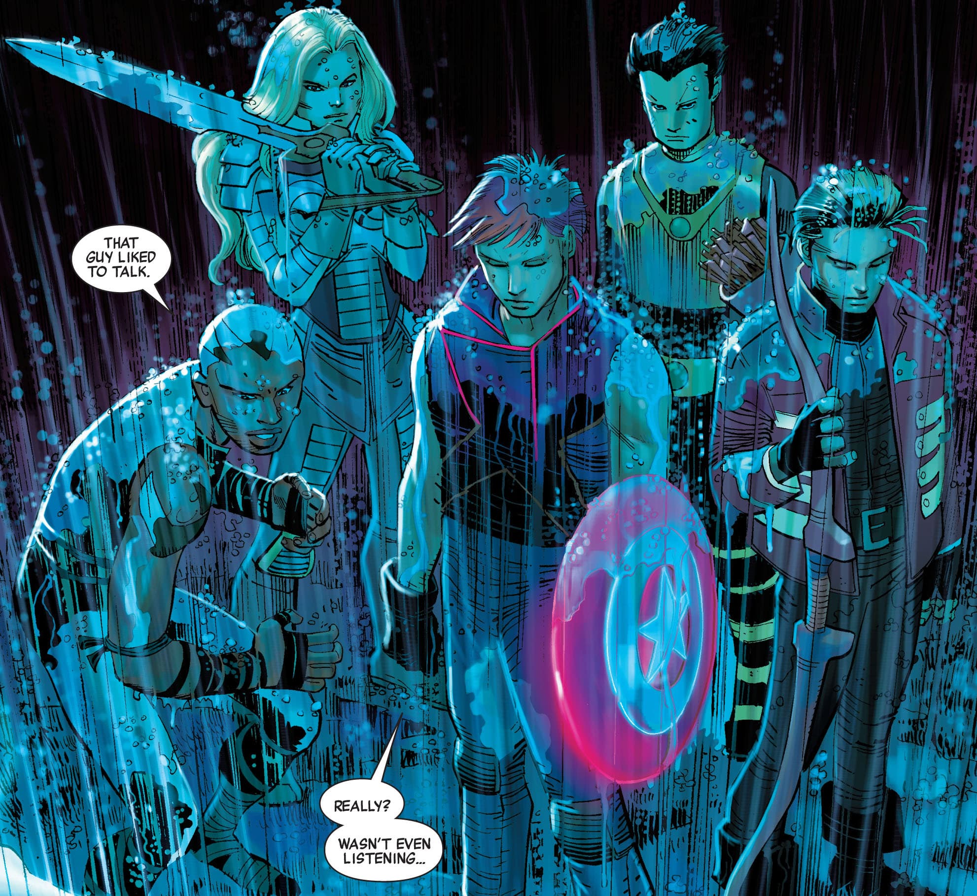 AVENGERS (2010) #1 artwork by John Romita Jr., Klaus Janson, and Dean White