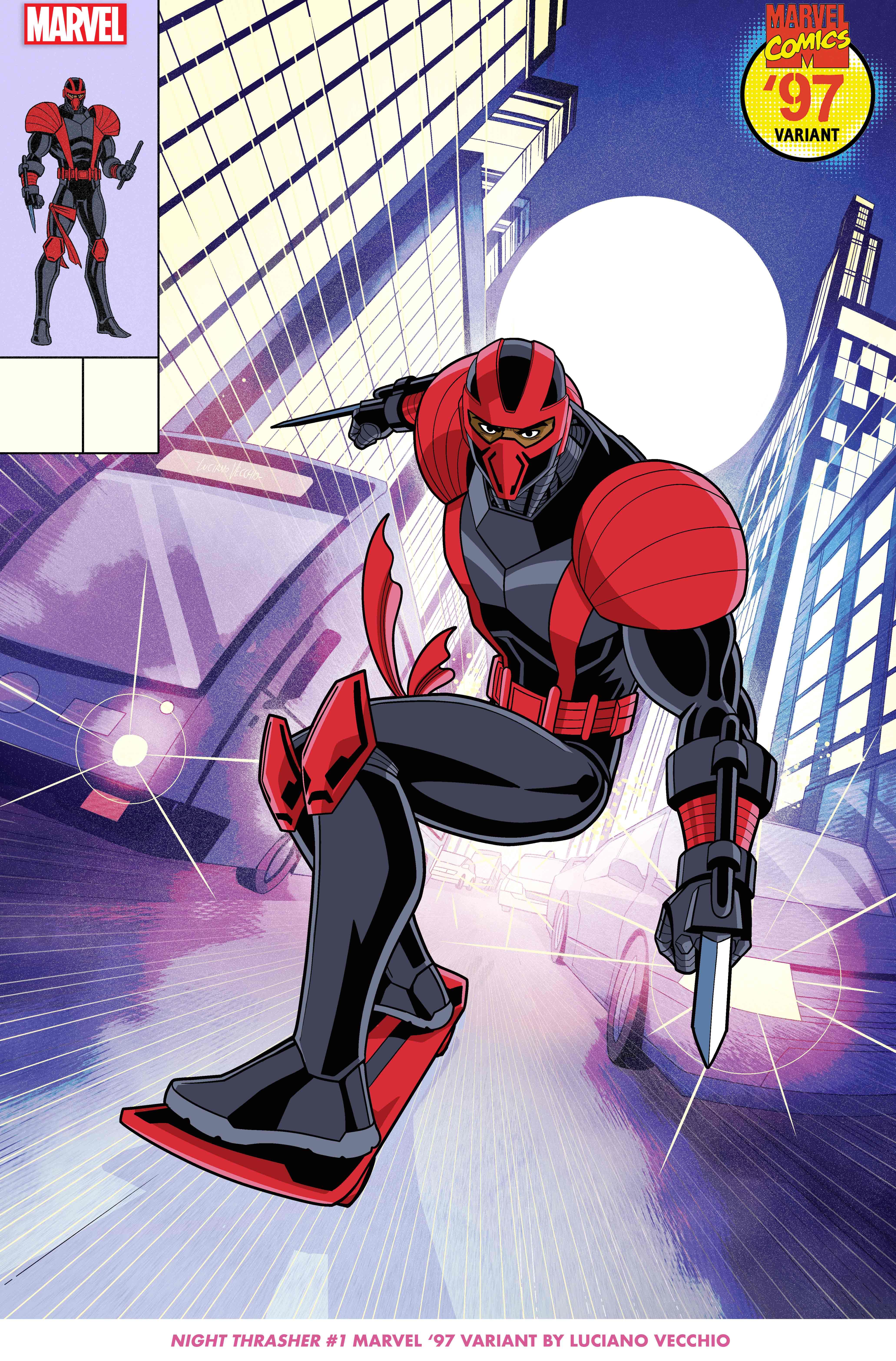 NIGHT THRASHER #1 MARVEL ‘97 Variant by Luciano Vecchio​​​​​​​