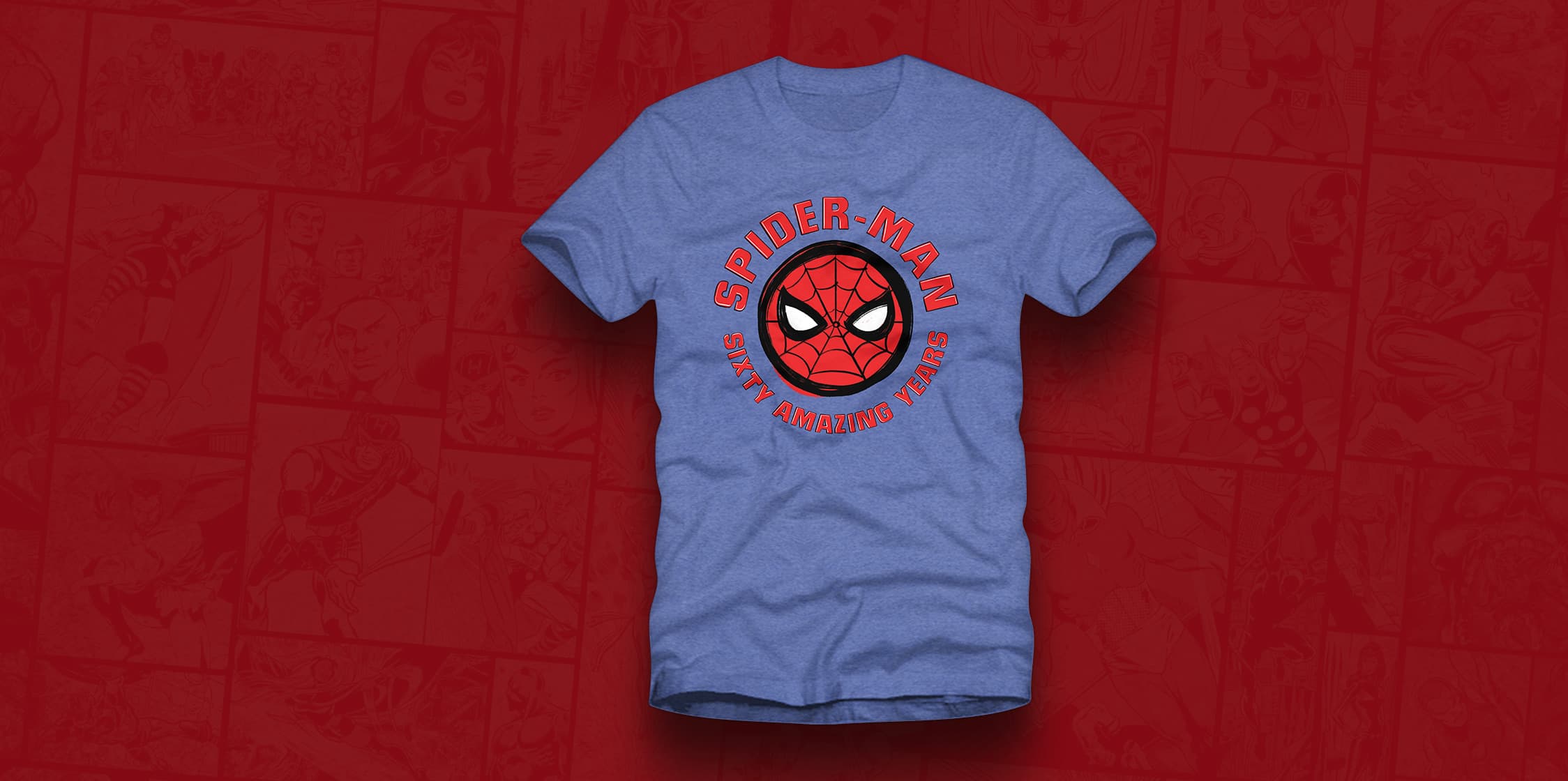Spider-Man 60th Anniversary Unisex T-Shirt - $32 (S-XL) | $34 (2XL-3XL)