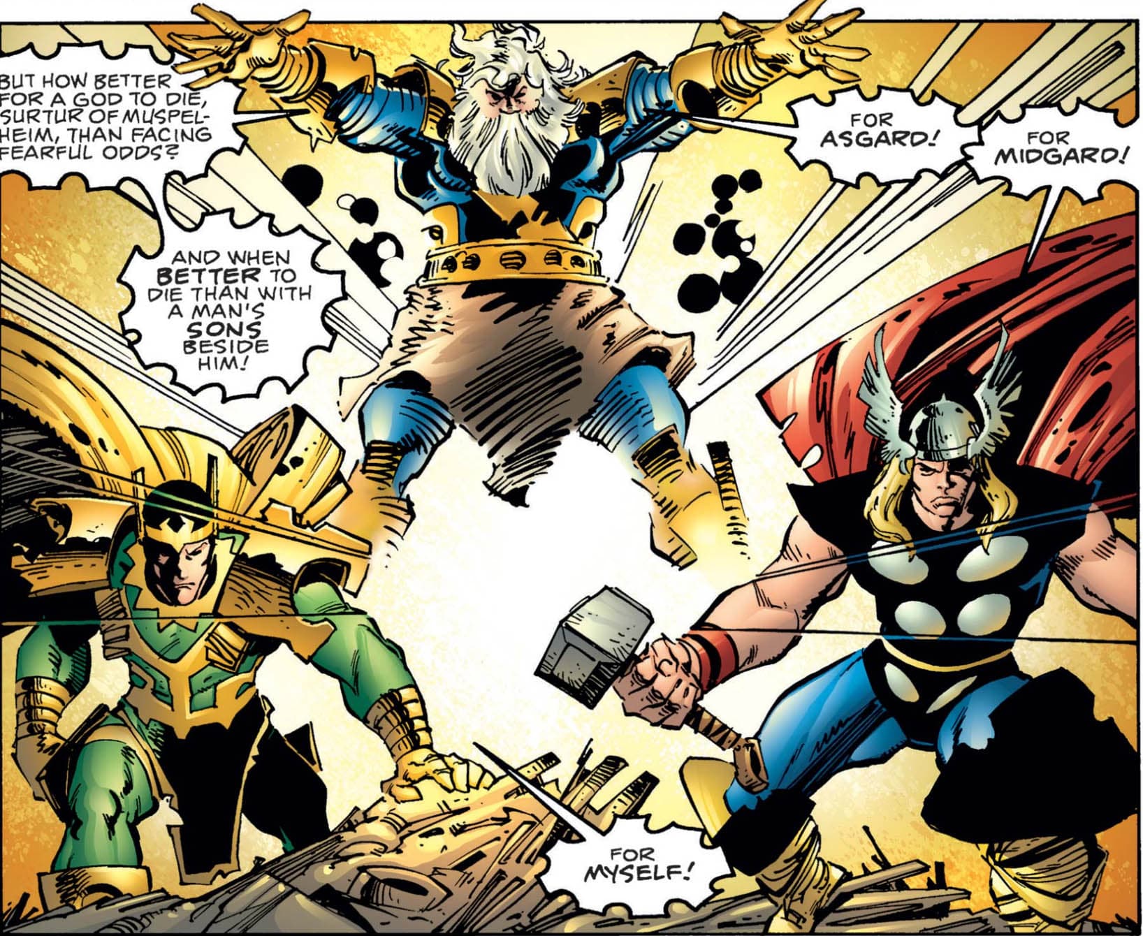 Odin, Thor and Loki