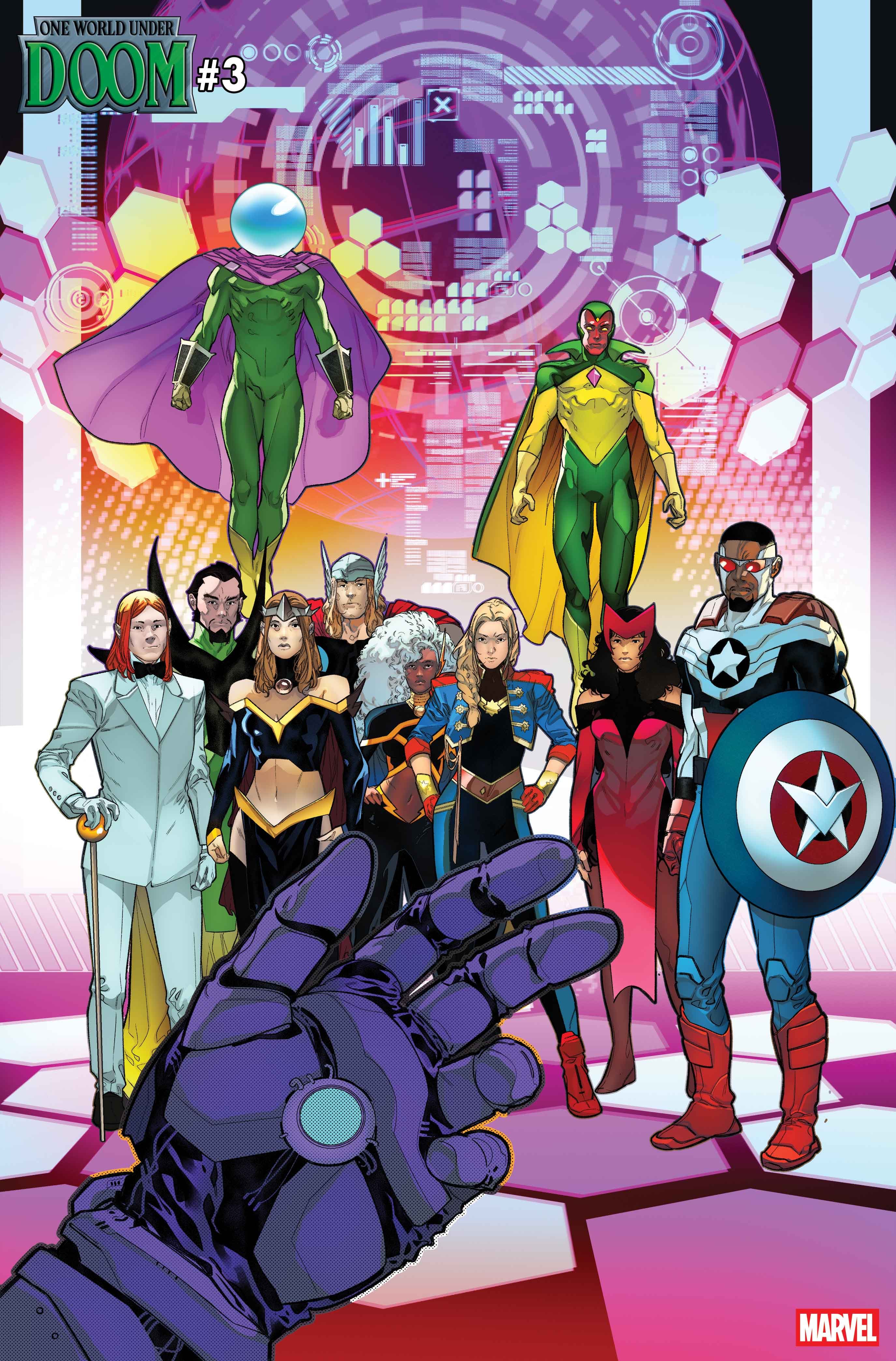 ONE WORLD UNDER DOOM #3 Art by R.B. SILVA