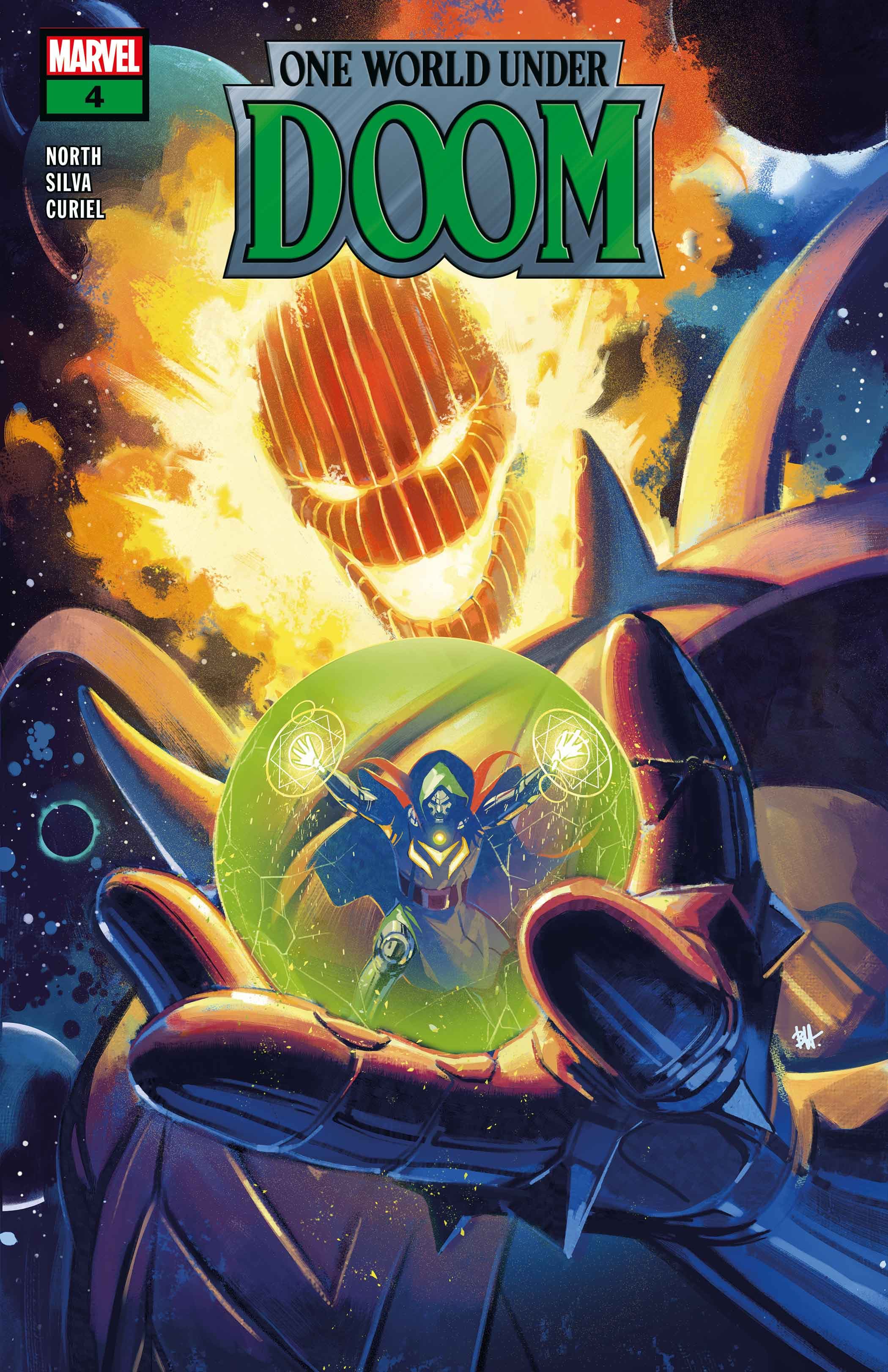 ONE WORLD UNDER DOOM #4 Cover by BEN HARVEY