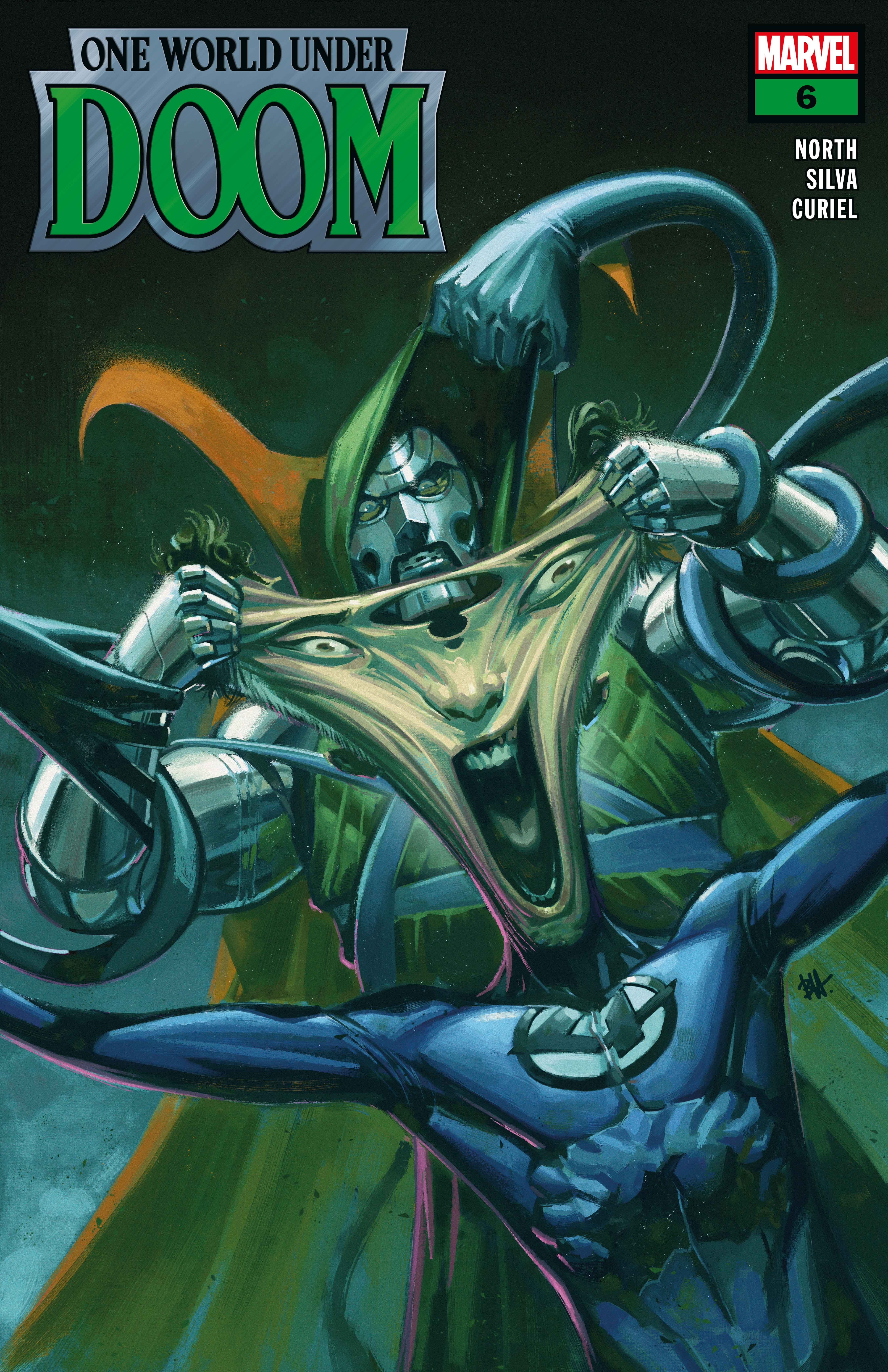 ONE WORLD UNDER DOOM #6 Cover by BEN HARVEY