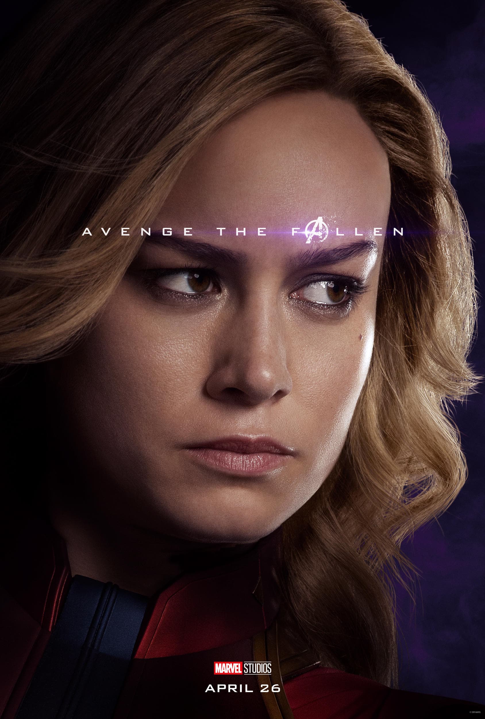 Marvel Studios&#39; Avengers: Endgame Movie Poster Captain Marvel (Carol Danvers) Brie Larson