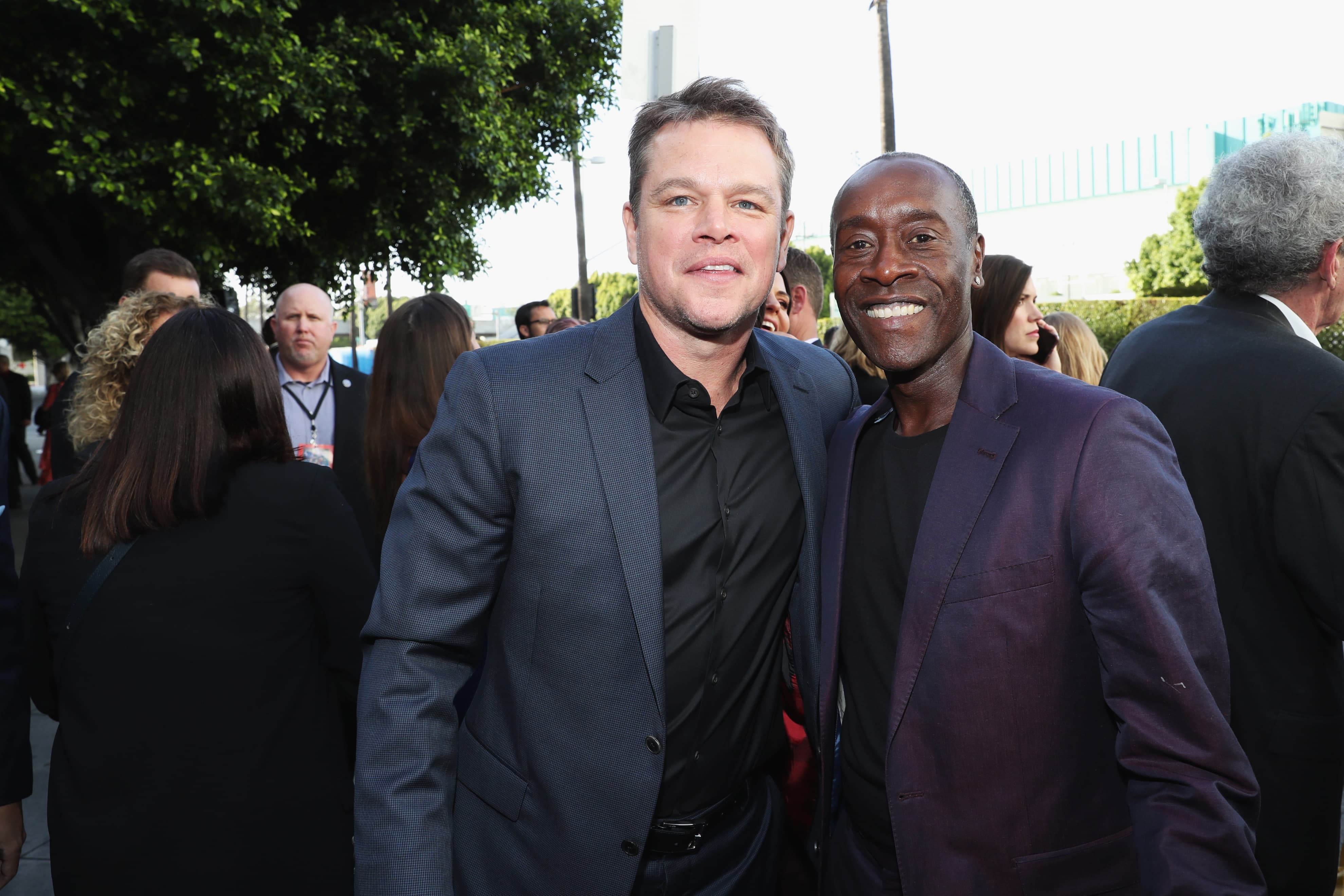 Don Cheadle and Matt Damon at the Avengers: Endgame World Premiere
