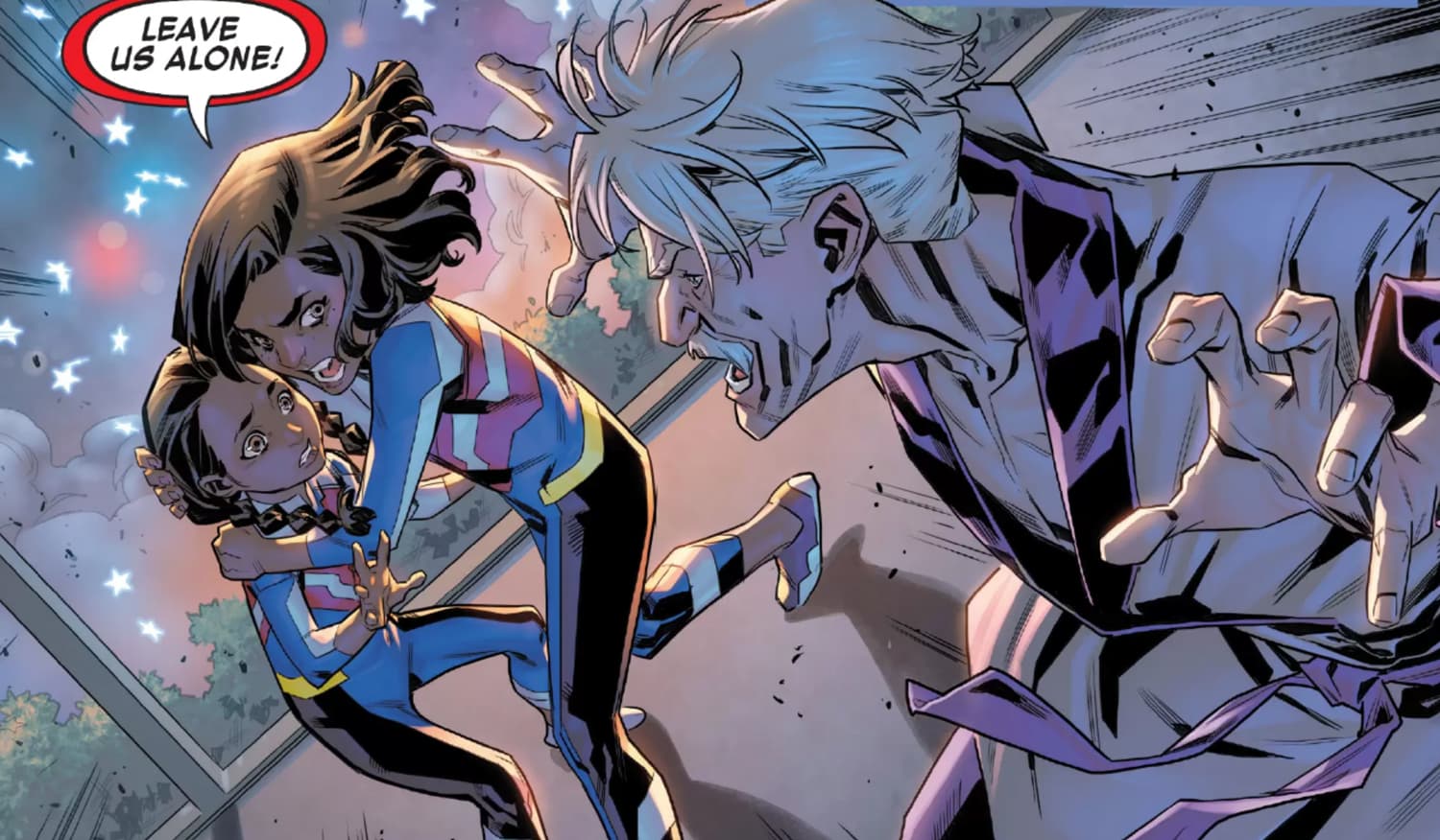 AMERICA: MADE IN THE USA #4 panel by Kalinda Vazquez, Carlos Gómez, and Jesus Aburtov